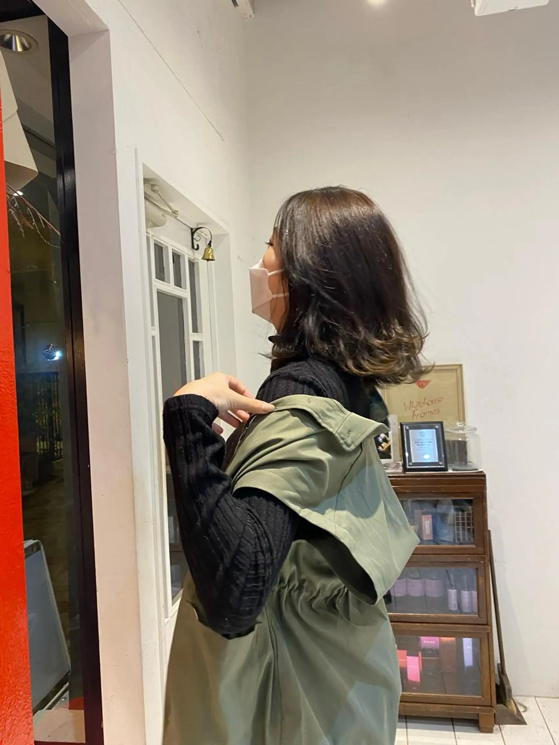 ミディアム カラー 原田 梓未のヘアスタイル