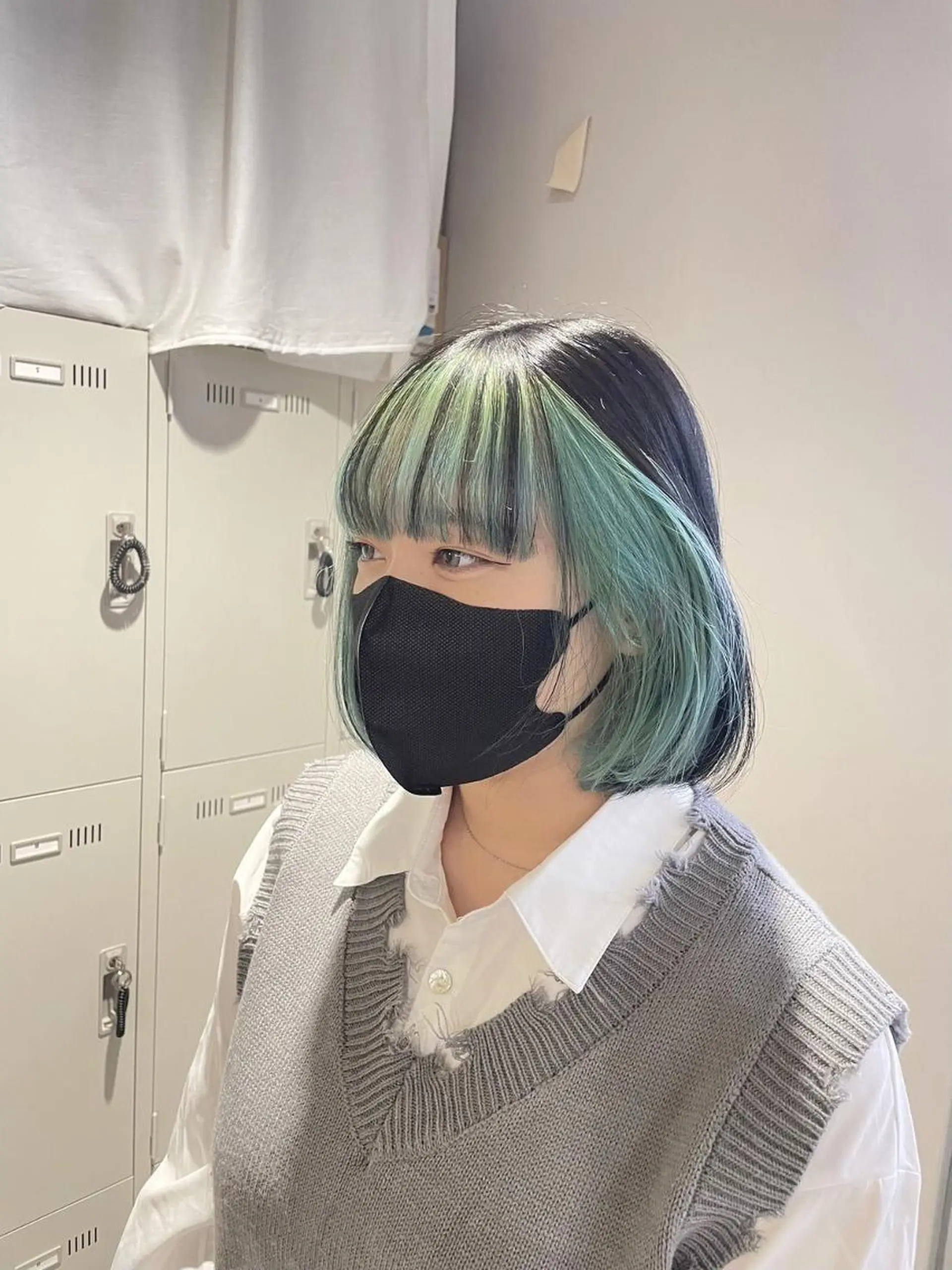 セミロング ヘアカラー トリートメント ヘッドスパ ヘアセット 韓国スタイル🇰🇷 トレンドレイヤー🪡のヘアスタイル