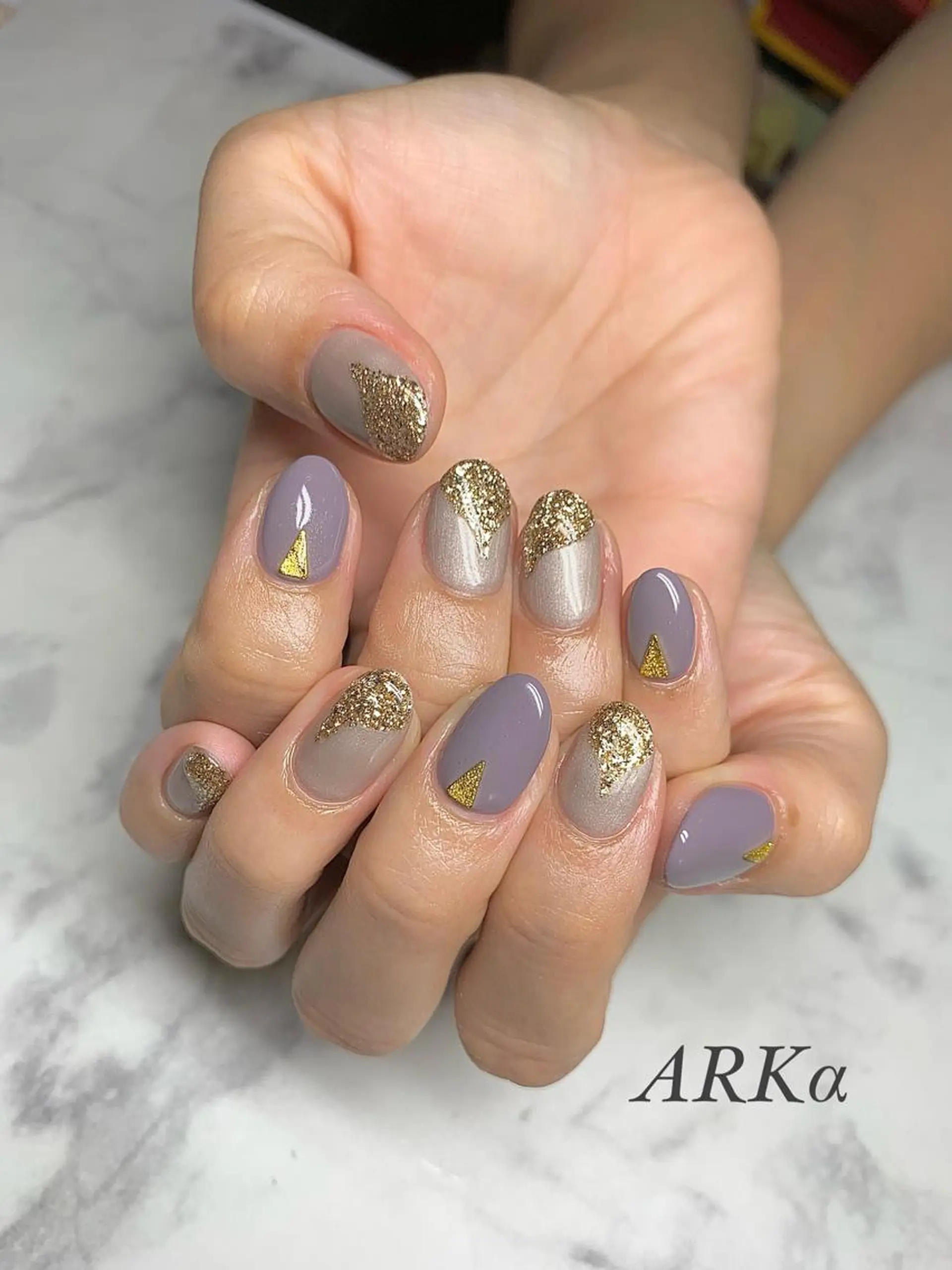 ショート ネイル ハンドネイル Nailsalon ARKαのネイルデザイン