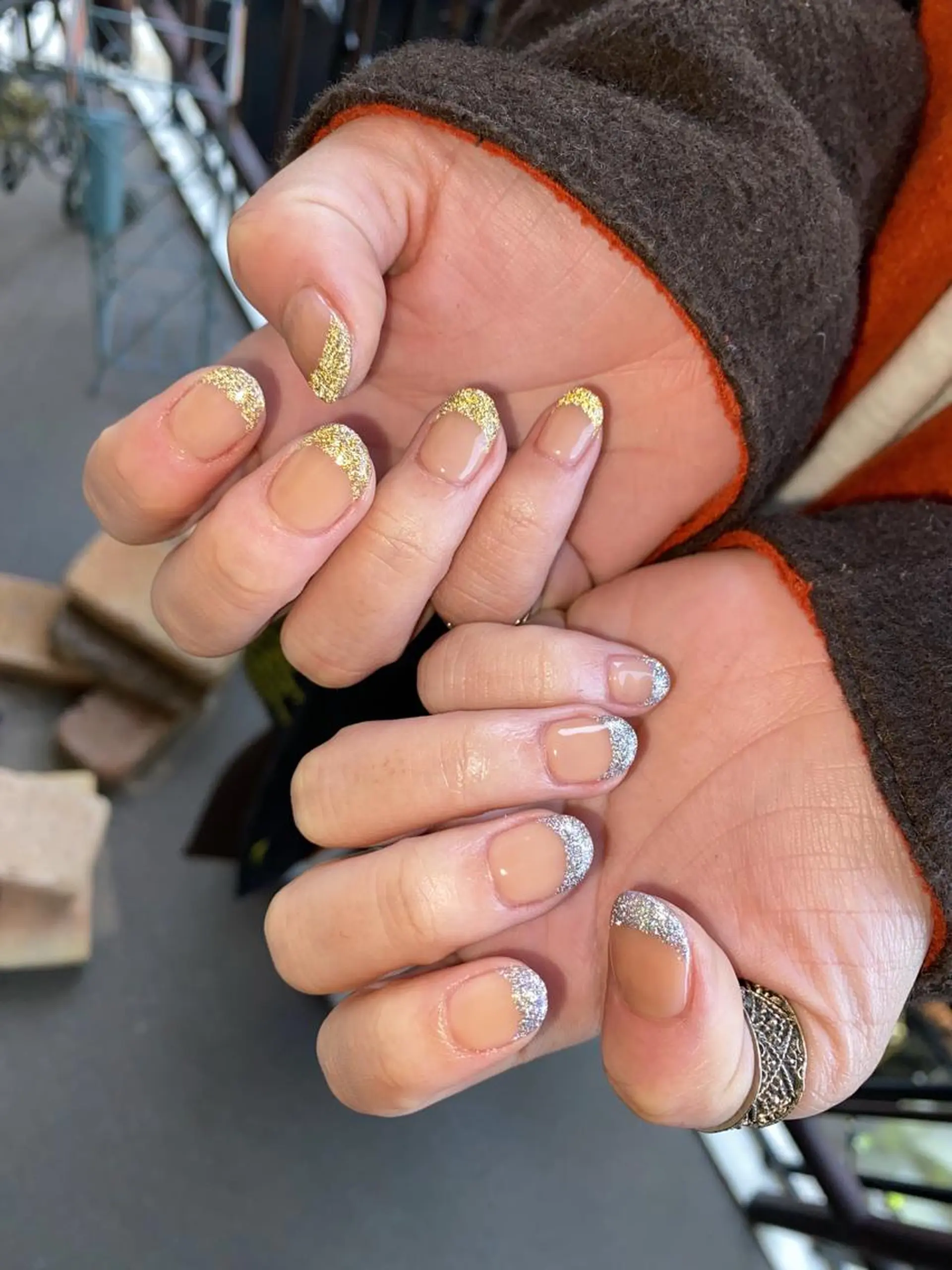 ネイル アートネイル フラッシュネイル フレンチネイル ニュアンスネイル ショートネイル To Me Nail所属・🩵 mei🩵のネイルデザイン