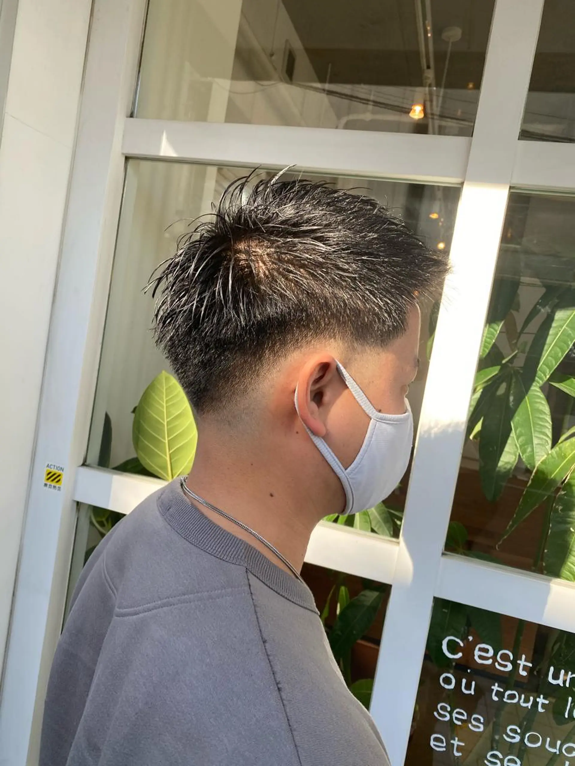 ショート メンズ フェードカット カット わかばやし ゆうこのヘアスタイル