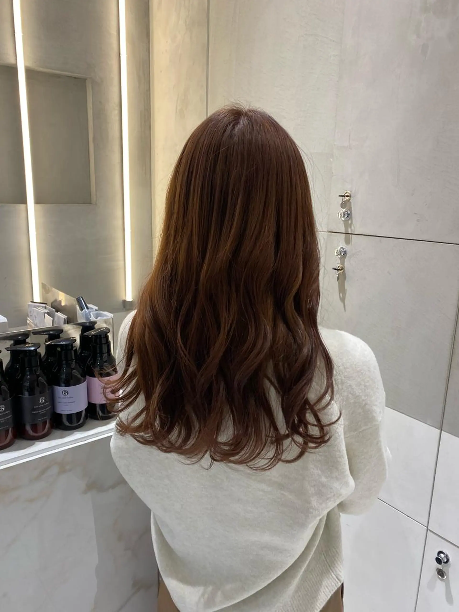 ロング カラー ブラウンカラー ラベンダーカラー ナチュラル/韓国💎 haruka 💎のヘアスタイル