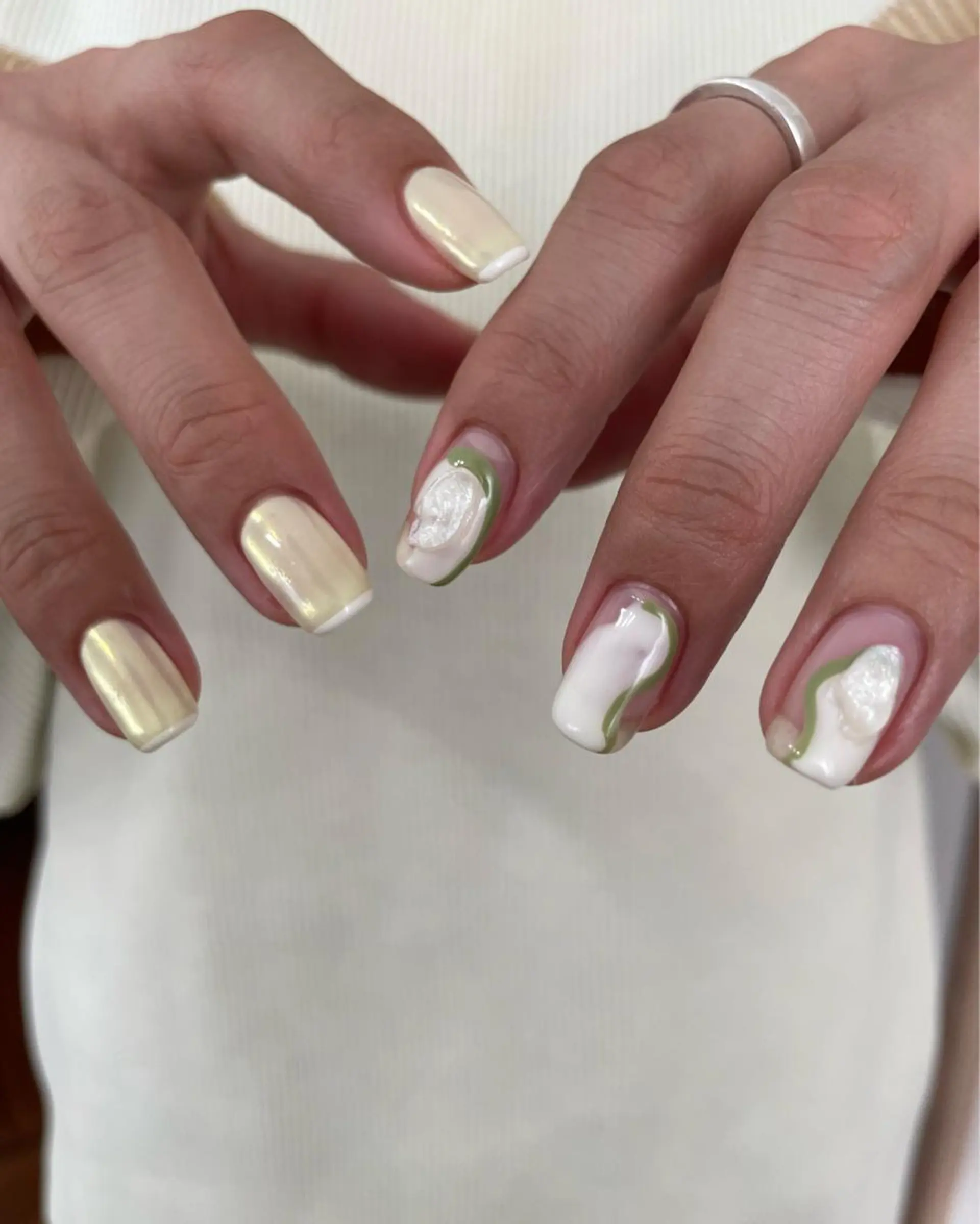 ネイル ハンドネイル フットネイル kiii.__ ✴︎*のネイルデザイン