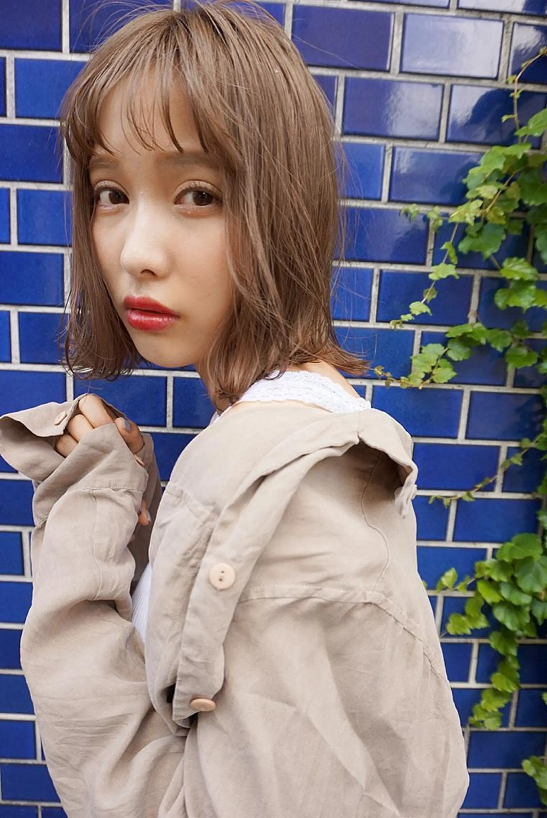 ショート カラー ベージュカラー ミルクティーベージュ コジマ ダイスケのヘアスタイル