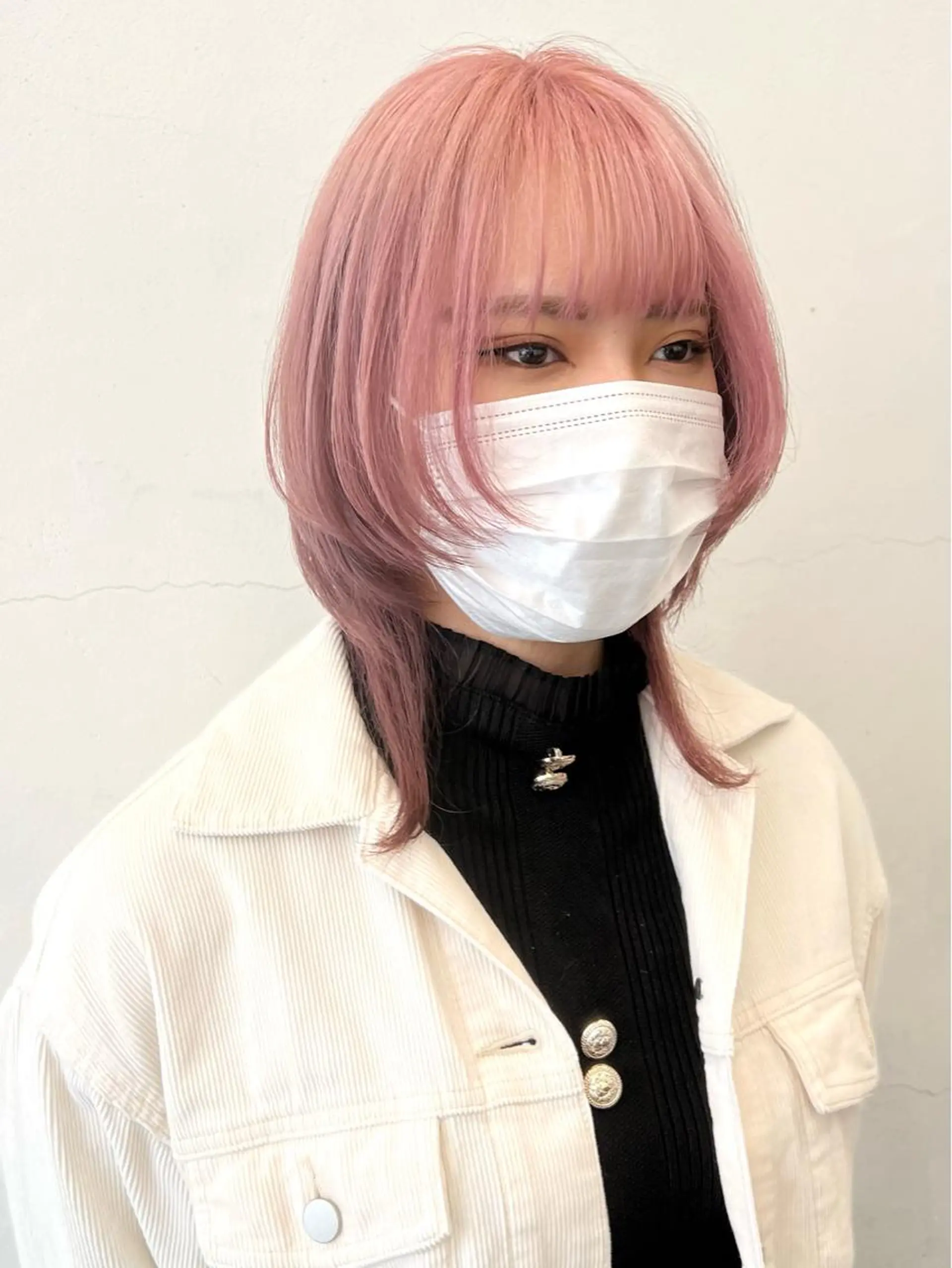 ミディアム カラー ヘアアレンジ ブリーチ ケアブリーチ ダブルカラー ピンクカラー ホワイトピンク HARU//原宿🤍 リピート率NO.1のヘアスタイル