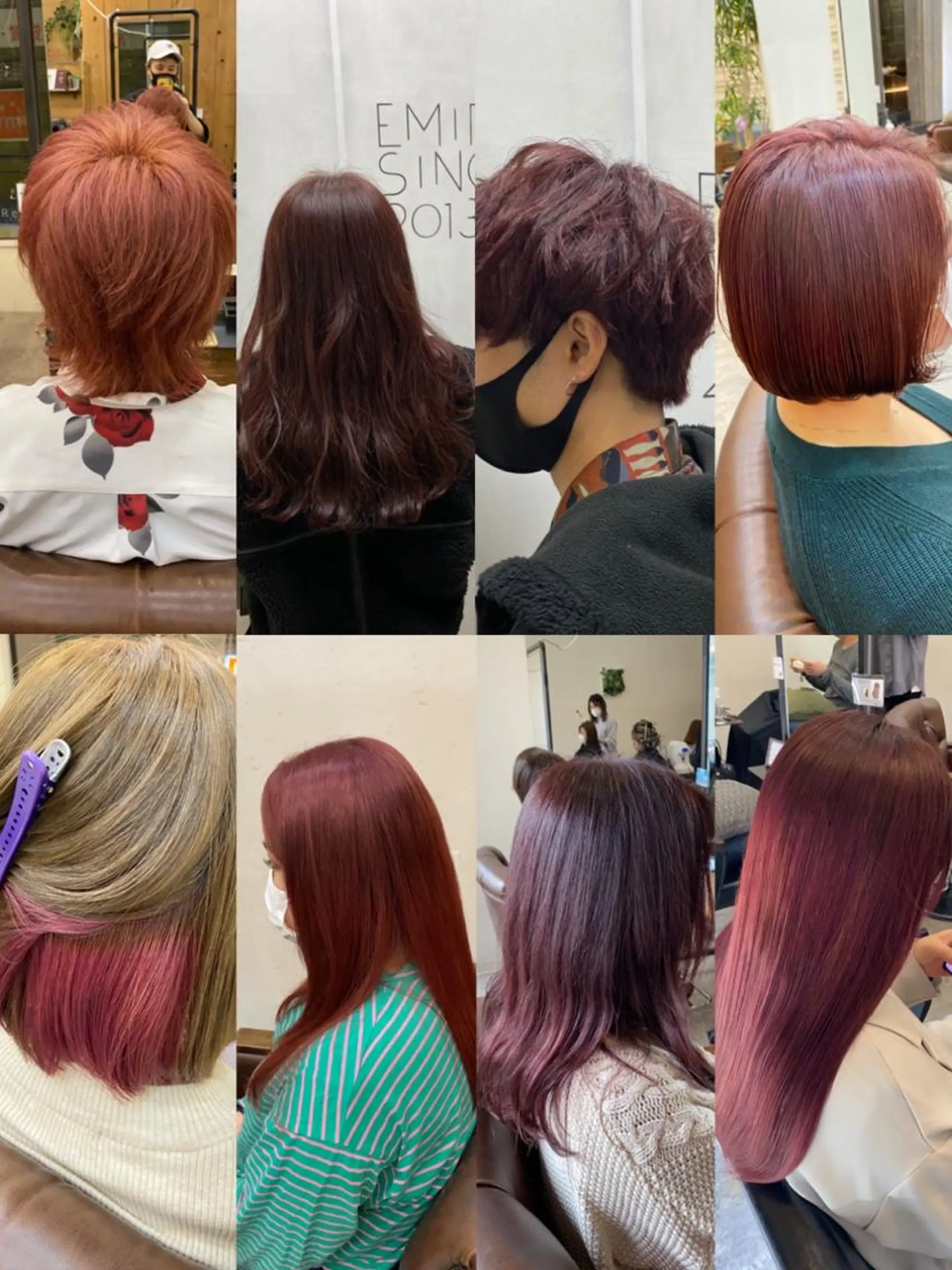 ミディアム カラー ピンクカラー レッドカラー カット ヘアカラー トリートメント 🟢NEGi🟣 🫧髪質改善のヘアスタイル