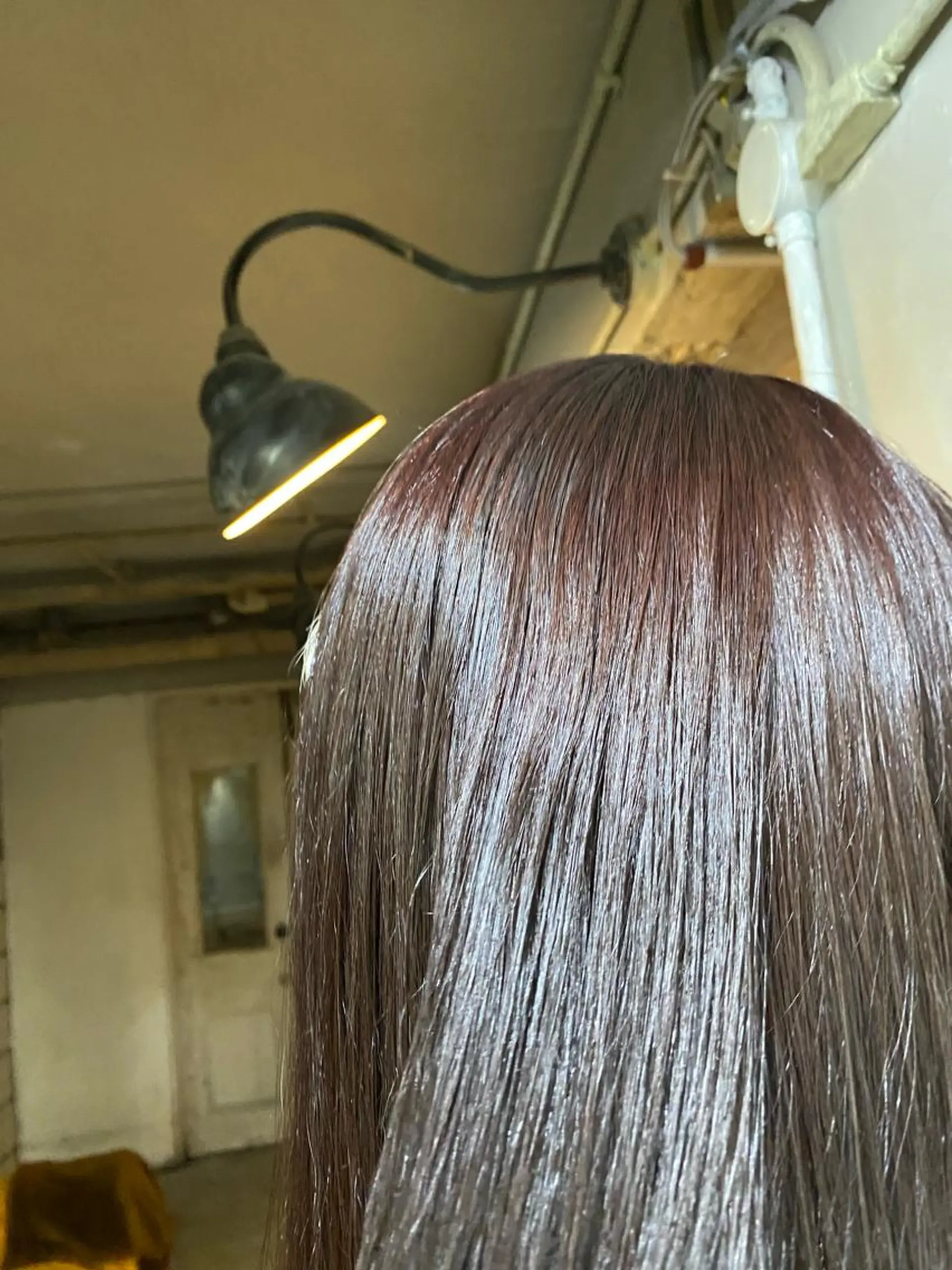 セミロング カラー ラベンダーカラー お任せヘア☘️☘️ 及川渚のヘアスタイル