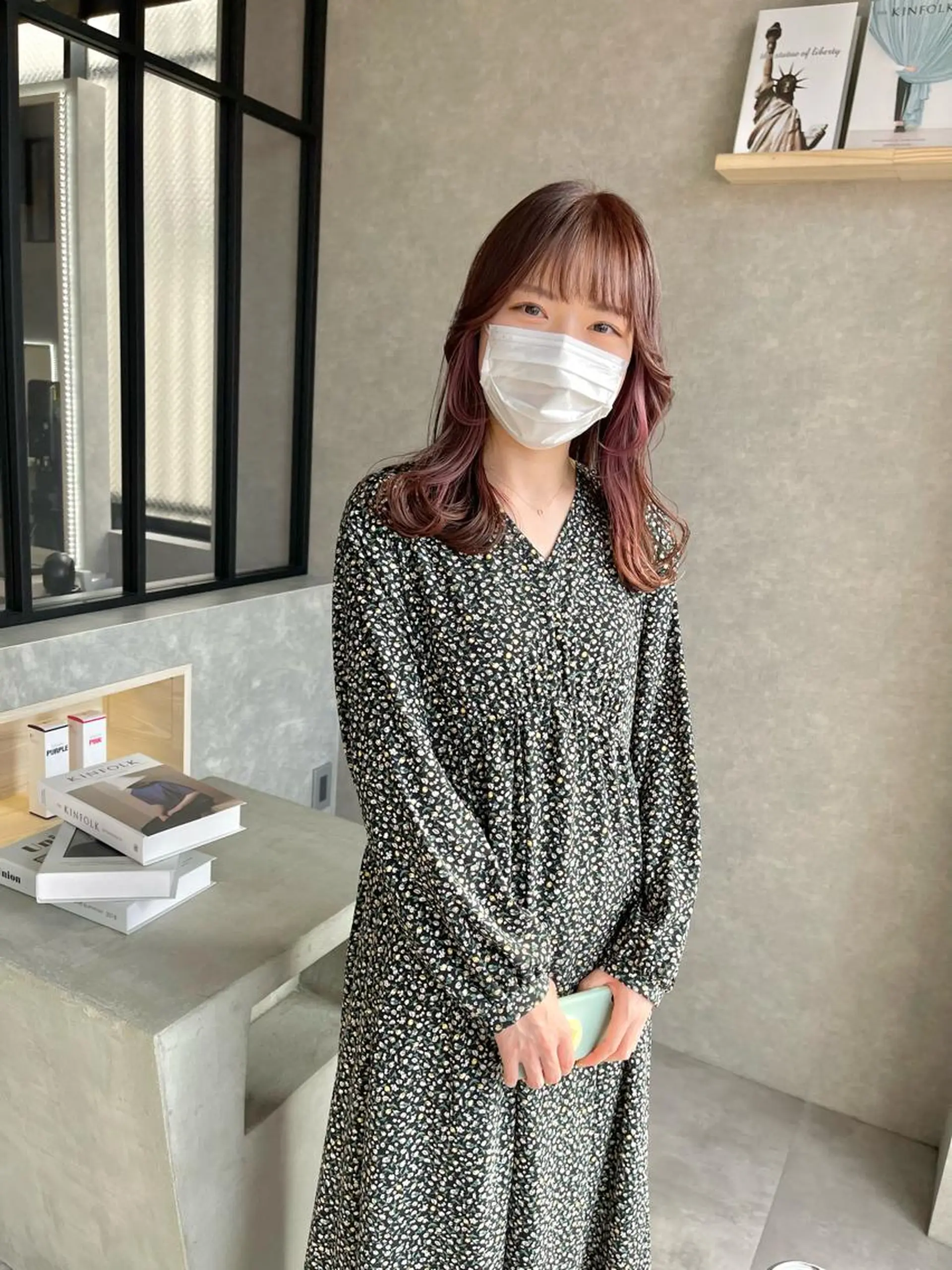 ミディアム カラー カット ヘアカラー トリートメント mood tatemachiのヘアスタイル