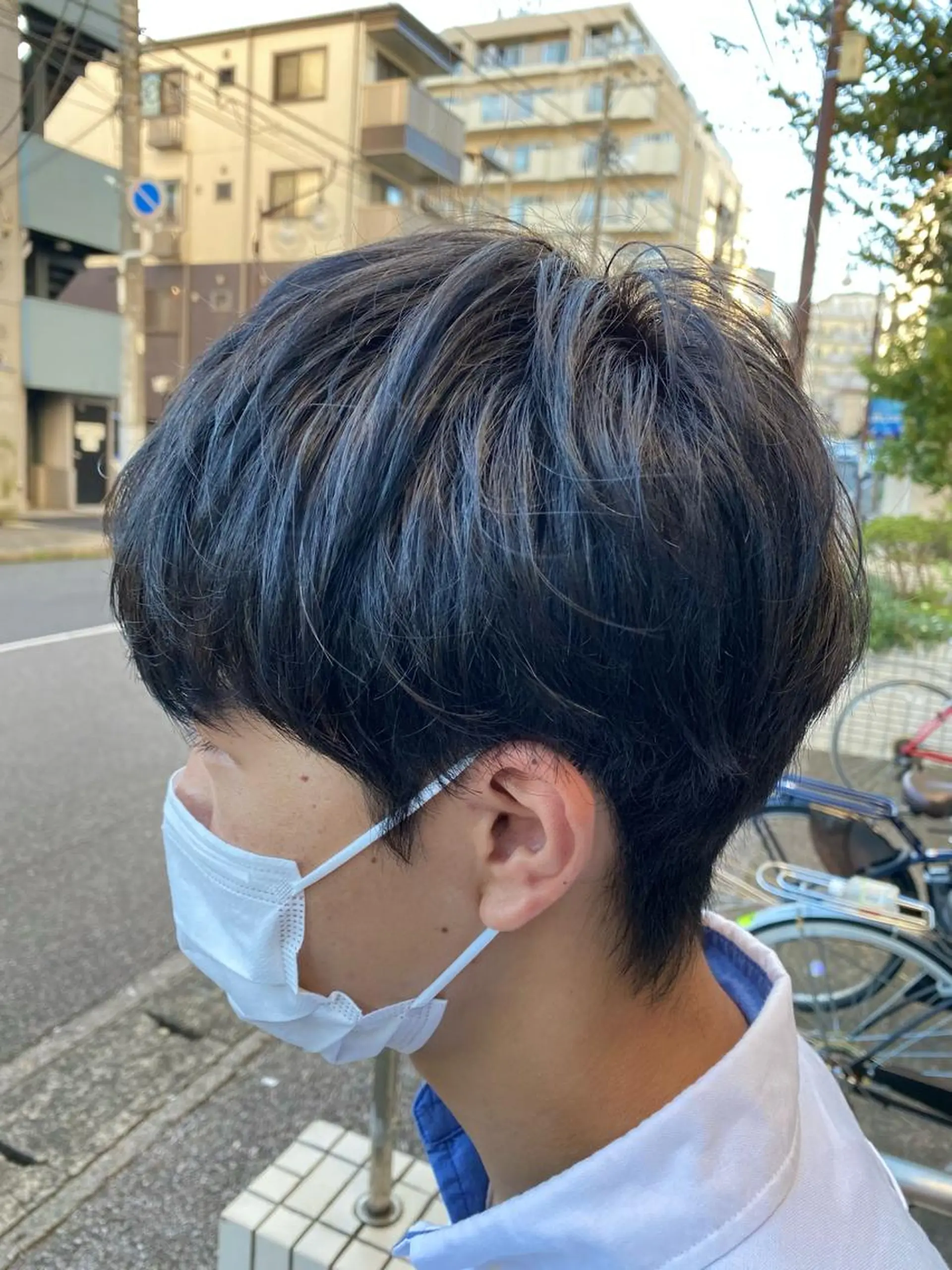 ショート メンズ メンズハイライト マッシュ ハイライト 野呂 隼人のヘアスタイル