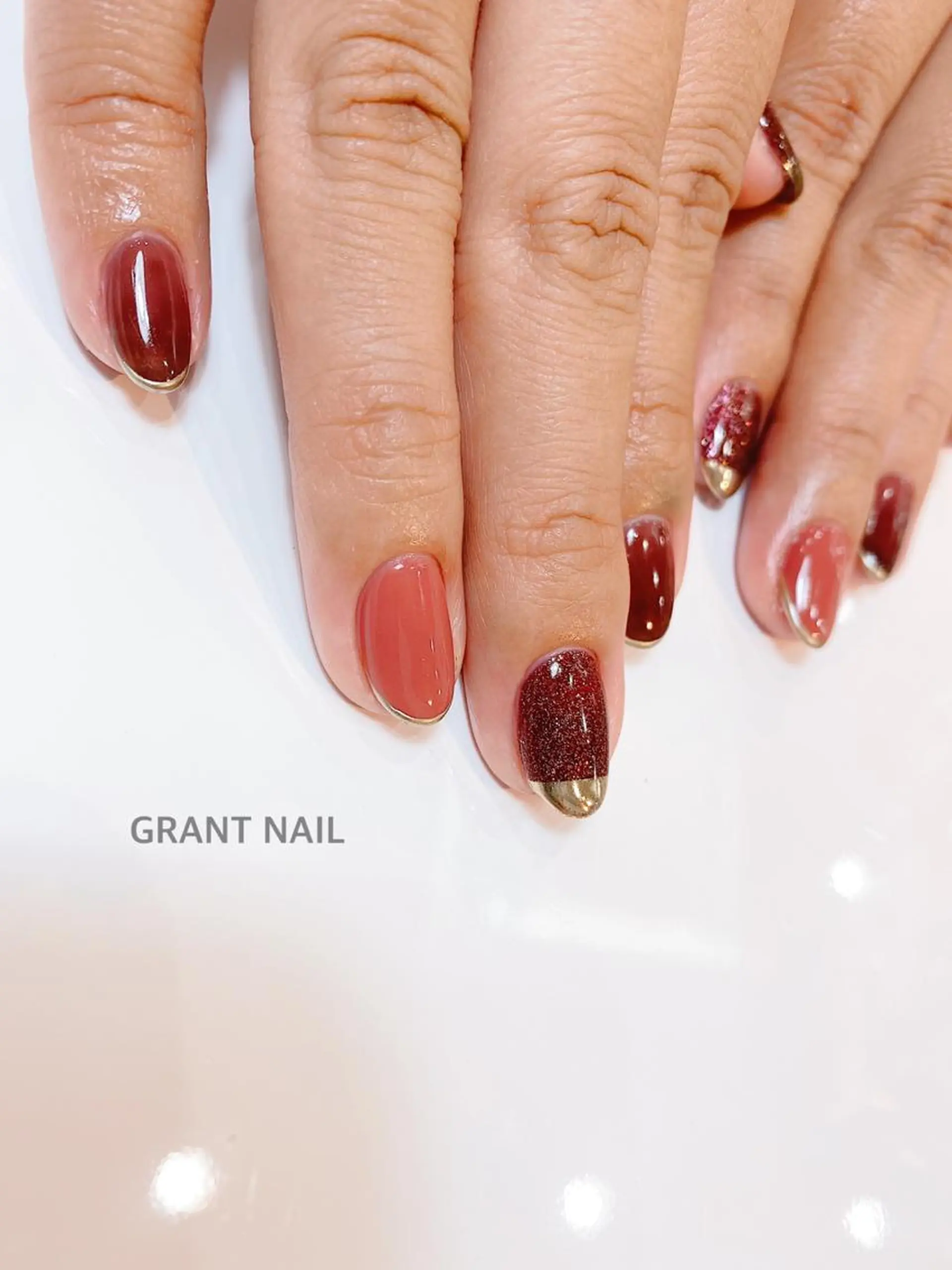 ネイル アートネイル クリアネイル ジェルネイル ニュアンスネイル GRANT NAIL 岩出店のネイルデザイン
