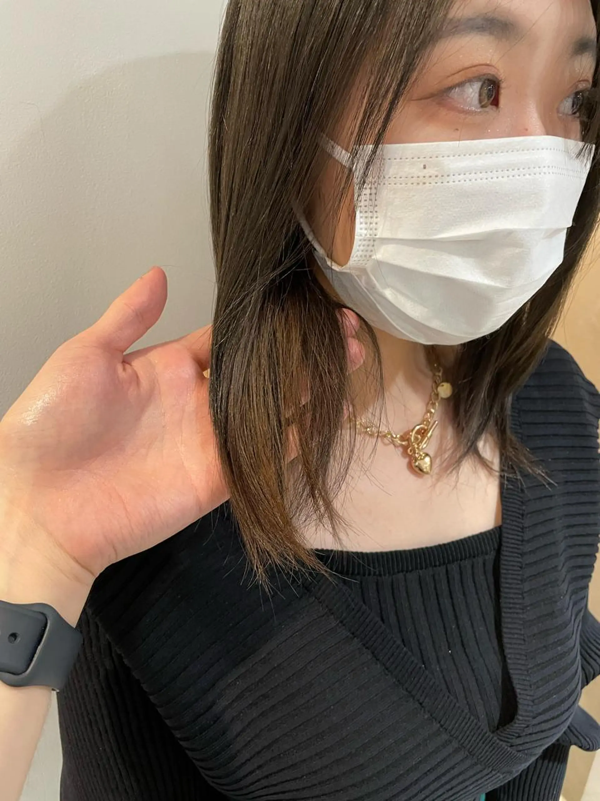 ミディアム Null 表参道所属・岩下昂世/ ハイトーン/デザインのヘアスタイル