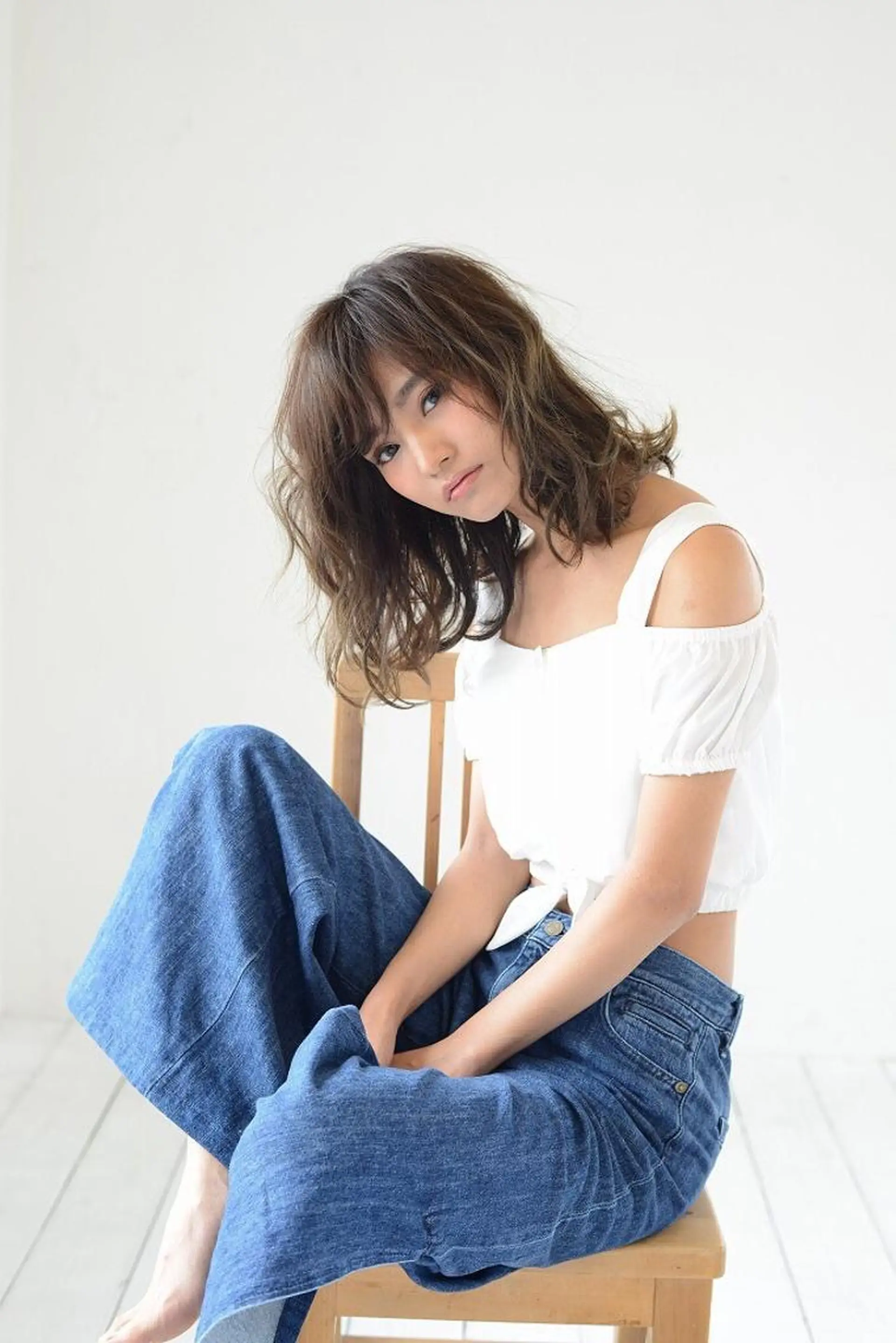 ミディアム カラー 圧倒的美髪ストレート ツダケイタロウのヘアスタイル