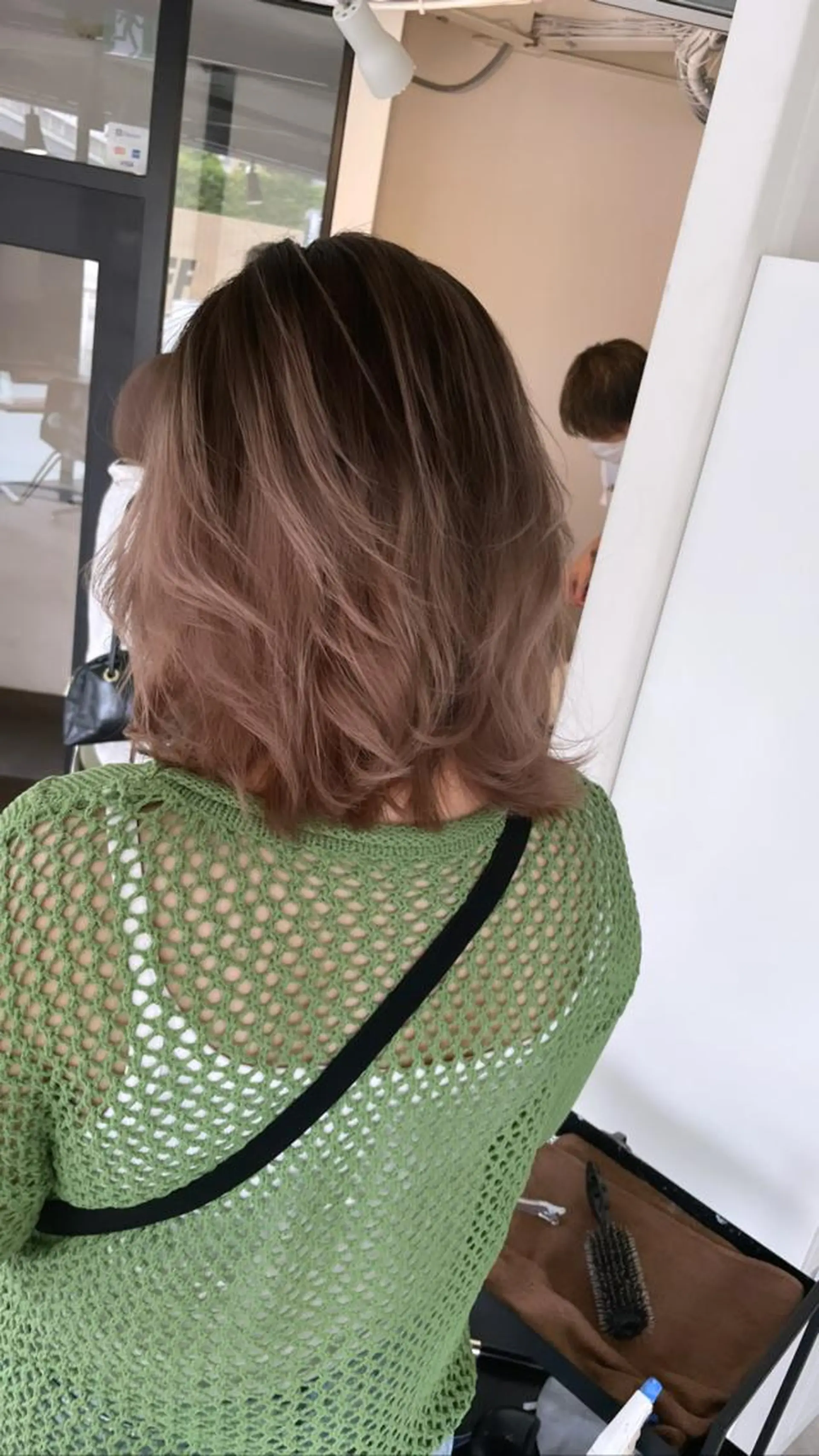 ミディアム カラー ヘアカラー トリートメント ヘアセット 難波ブリーチカラー 伊藤洋輝のヘアスタイル