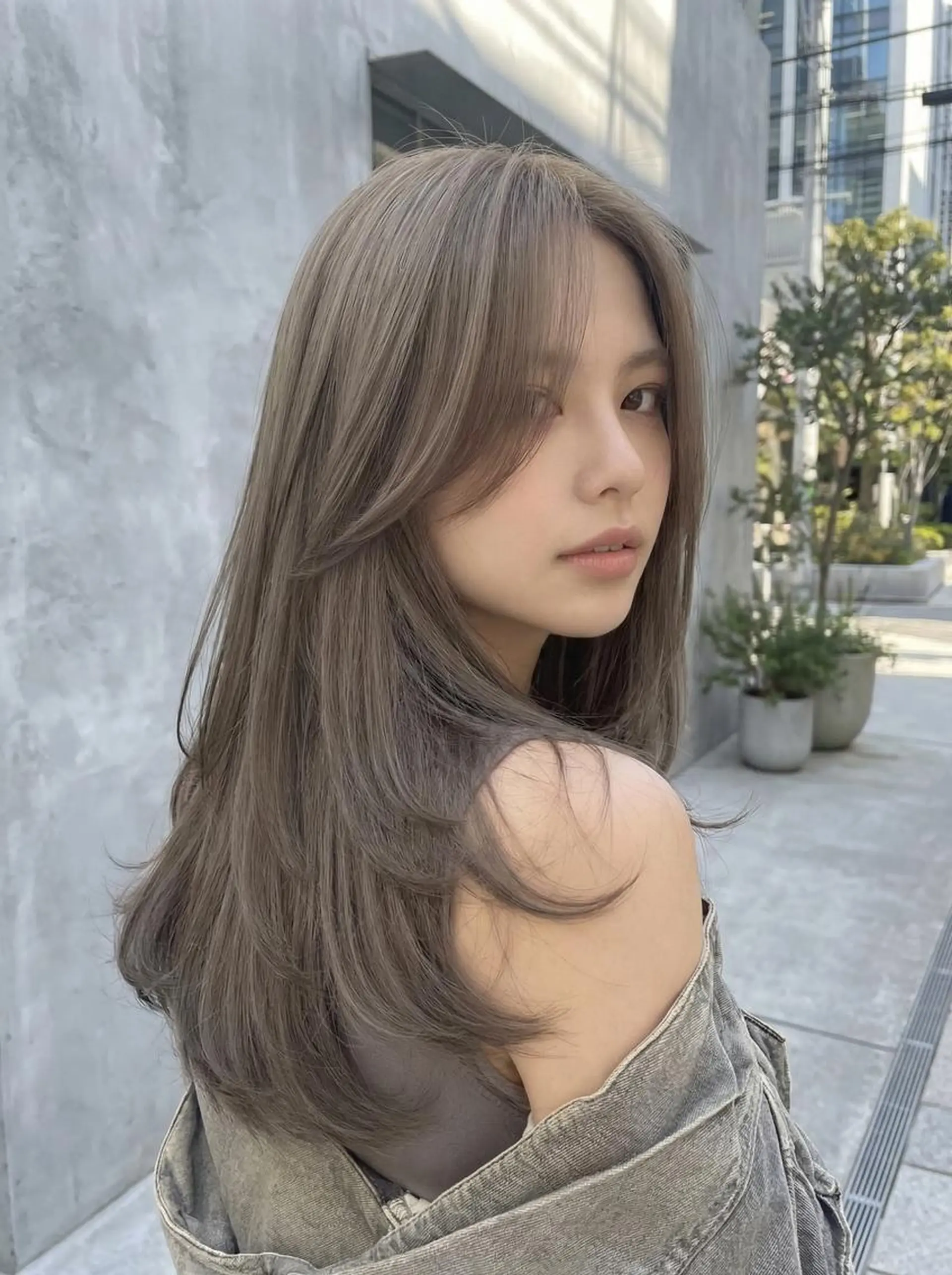 ロング カット ヘアカラー トリートメント レイヤー/顔周り🌈 韓国特化 ヒトミ☁️のヘアスタイル