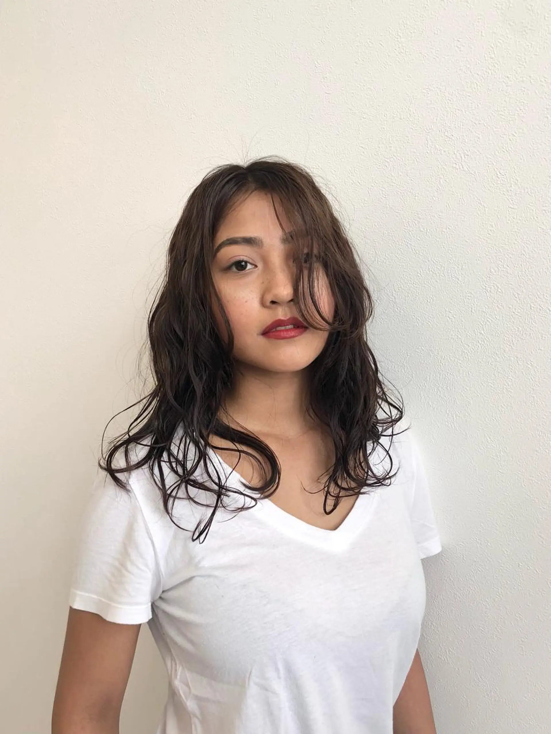 セミロング 韓国🇰🇷ボブ✂︎ レイヤー✂︎三吉明人のヘアスタイル