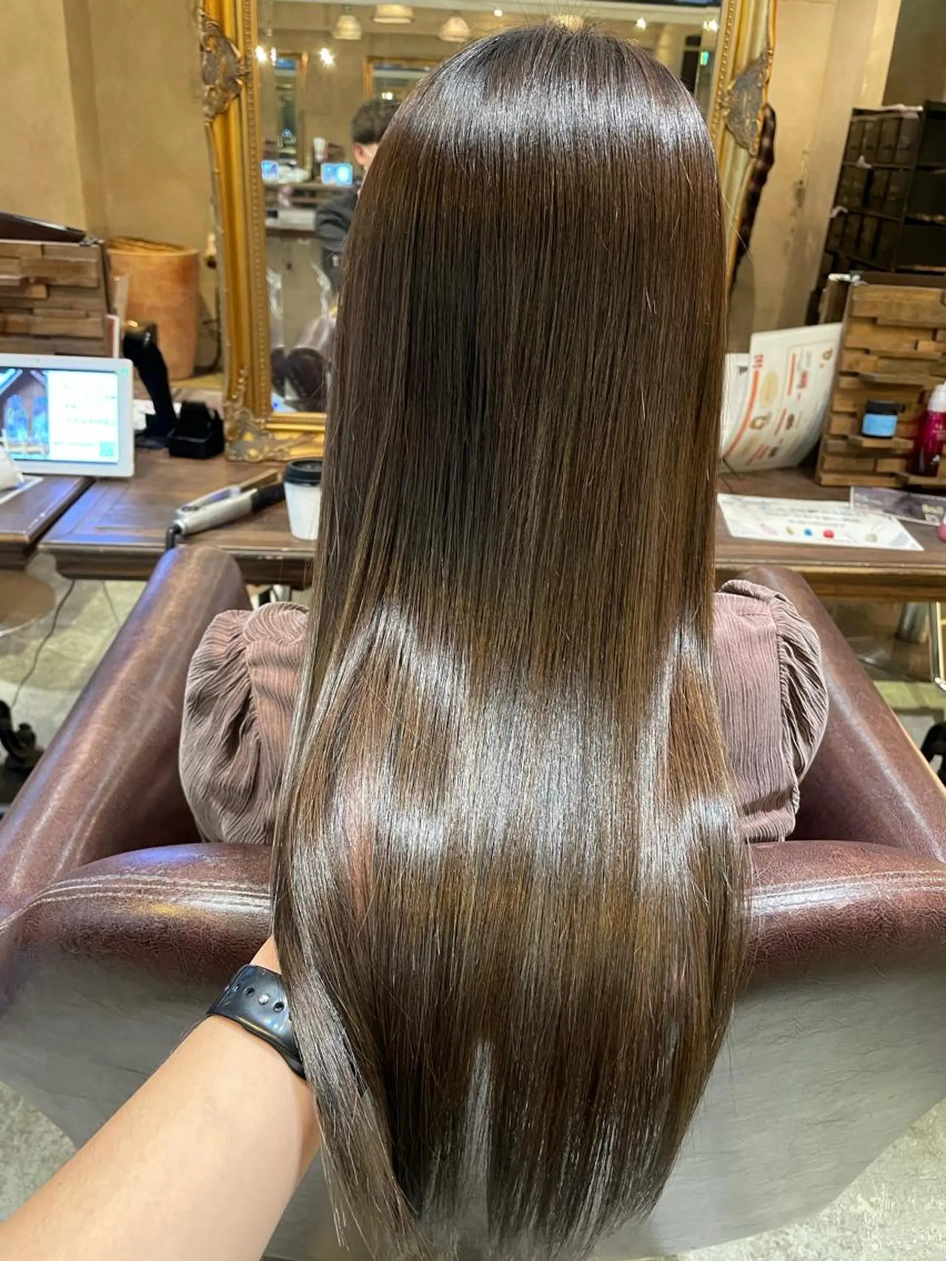 ロング トリートメント 酸熱トリートメント トリートメント 美髪✨髪質改善 &艶カラーmanaeのヘアスタイル