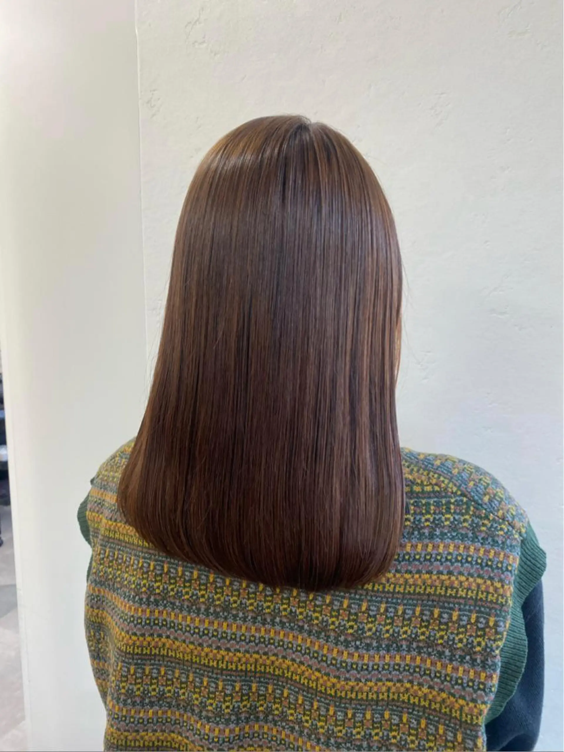 莉乃/縮毛矯正/髪質 改善/艶カラーのヘアスタイル