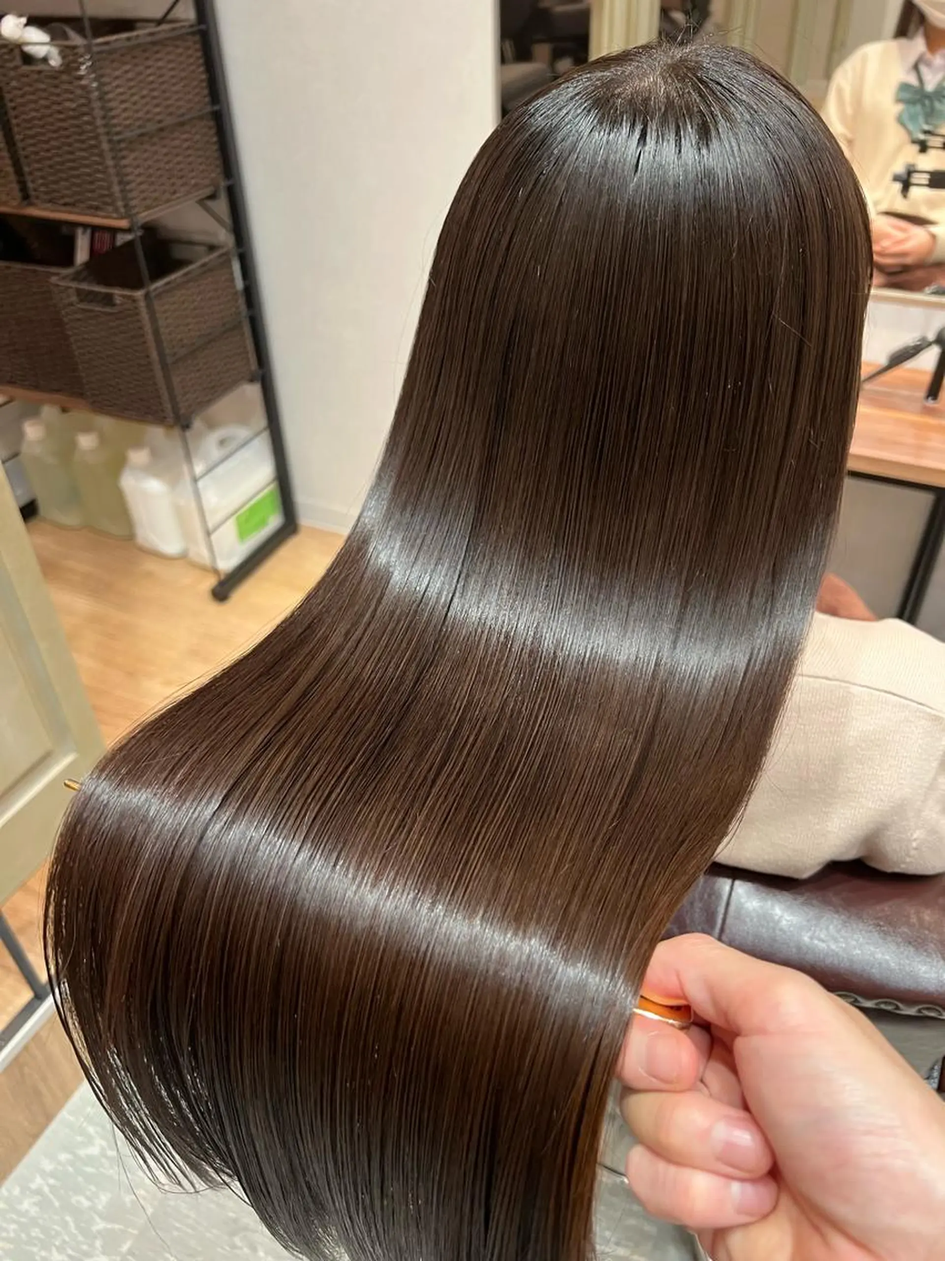 ロング カット 縮毛矯正 トリートメント 縮毛矯正/髪質改善 /ブリーチ/東陽町✨のヘアスタイル