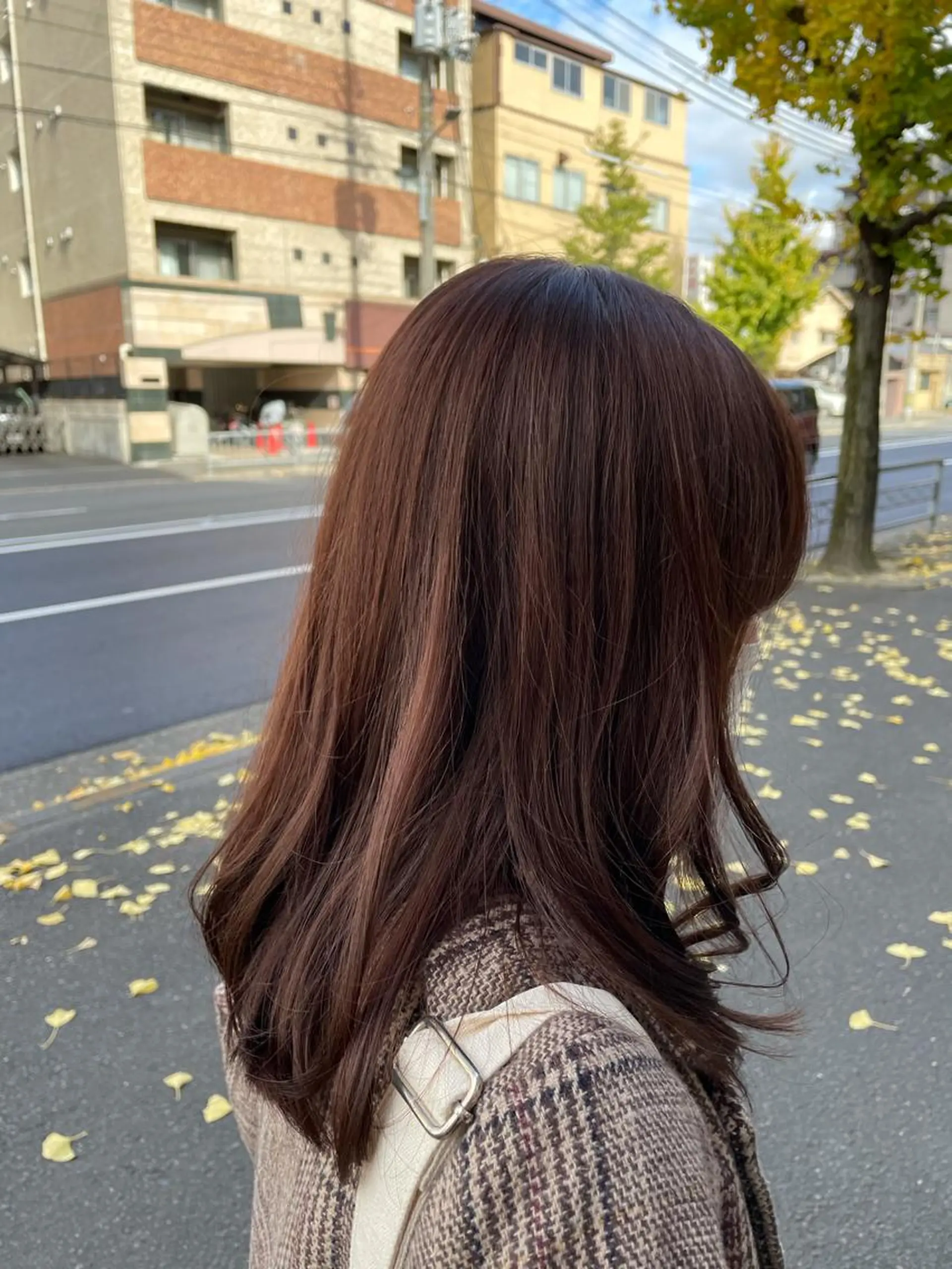 セミロング カラー ヘアアレンジ アッシュ ピンクカラー ピンクアッシュ Hair salon Reve〜レーヴ〜所属・髪質改善・美髪矯正 特化型美容師・北野のヘアスタイル