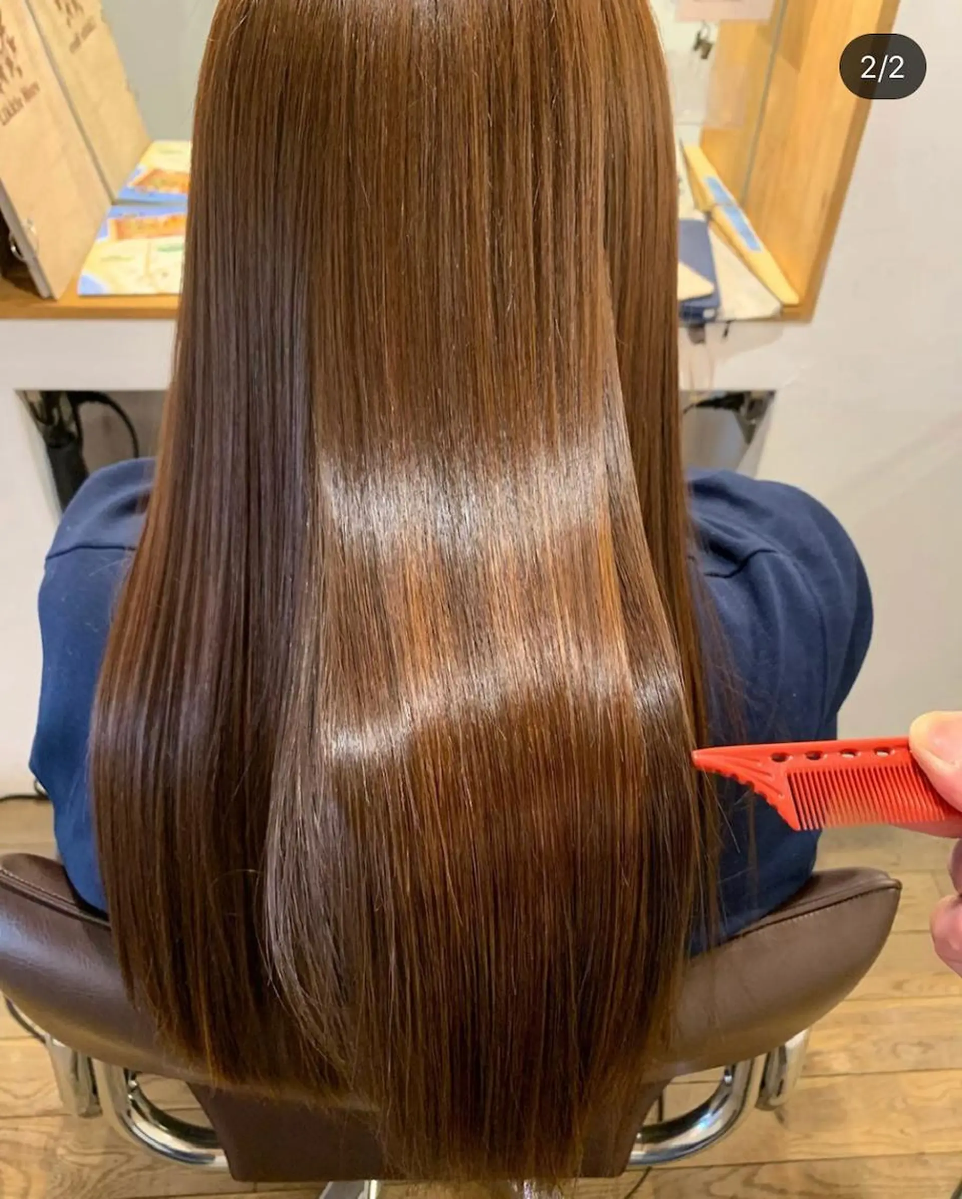 ロング 髪質改善 カット トリートメント 町田 佳奈江のヘアスタイル