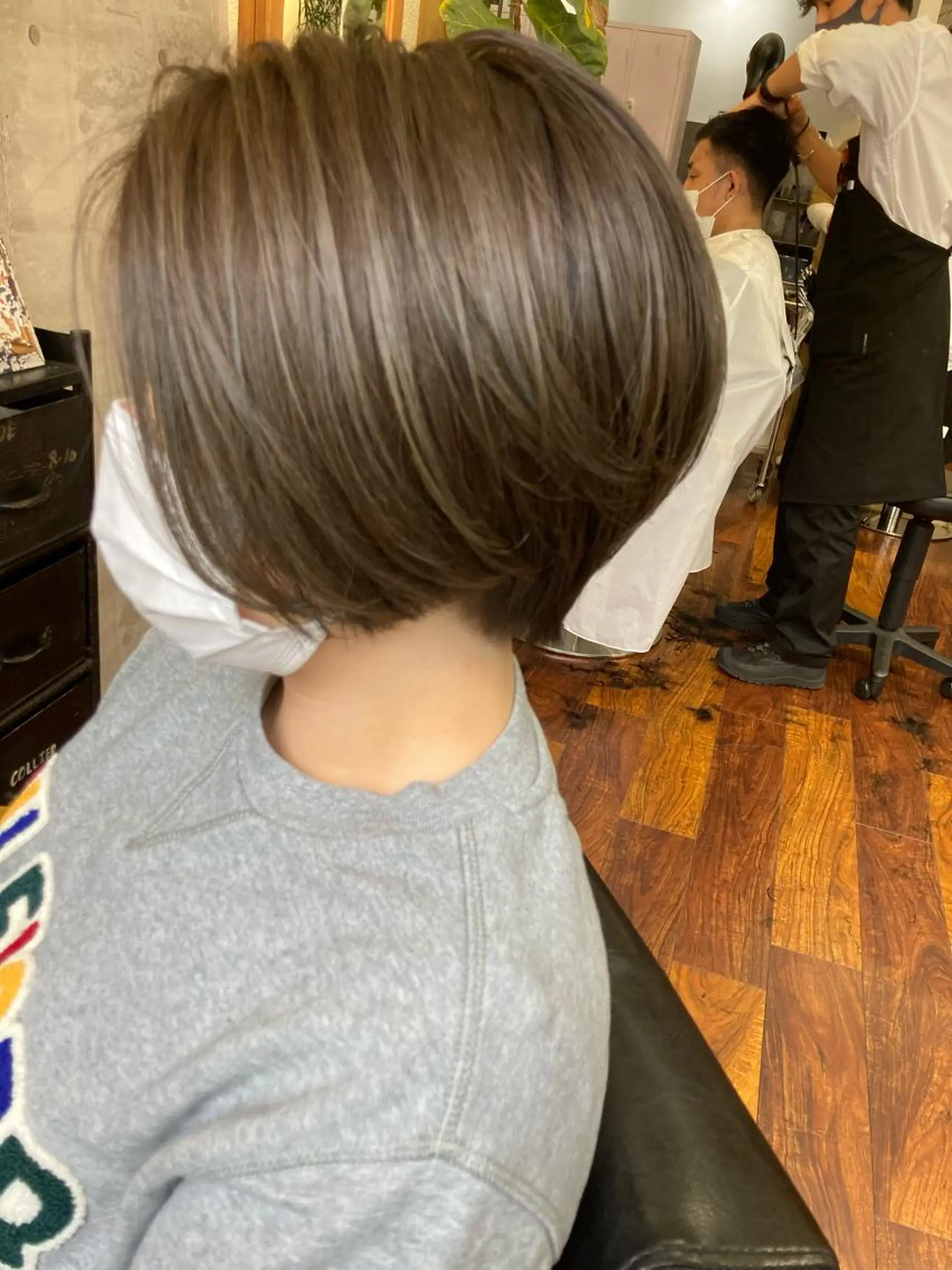 ショート カラー ハイライトカラー ハイライト ショートヘア 小木曽智美 /ボブ/ショートのヘアスタイル