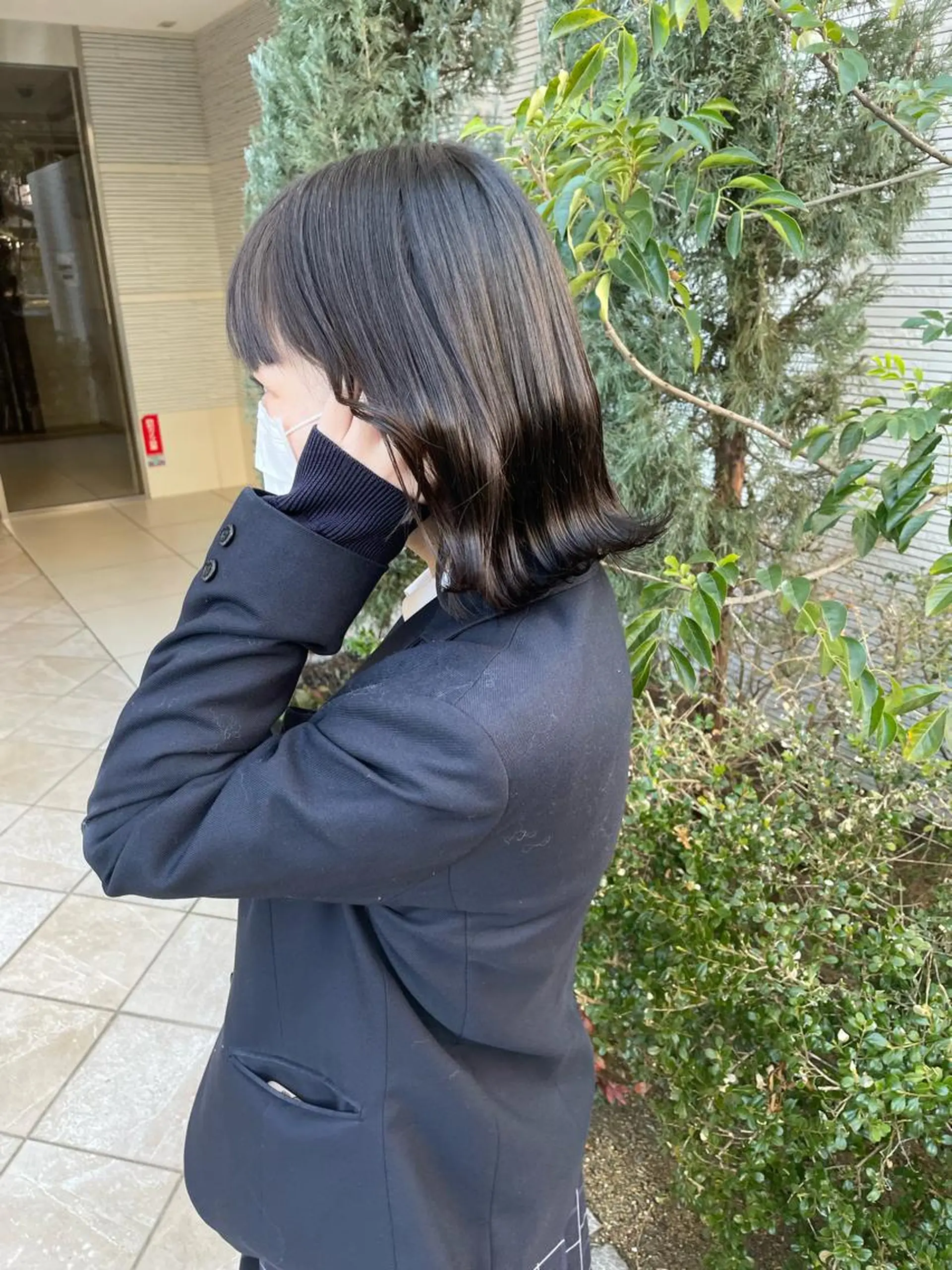 ミディアム 亀川蓮 Agu hairのヘアスタイル