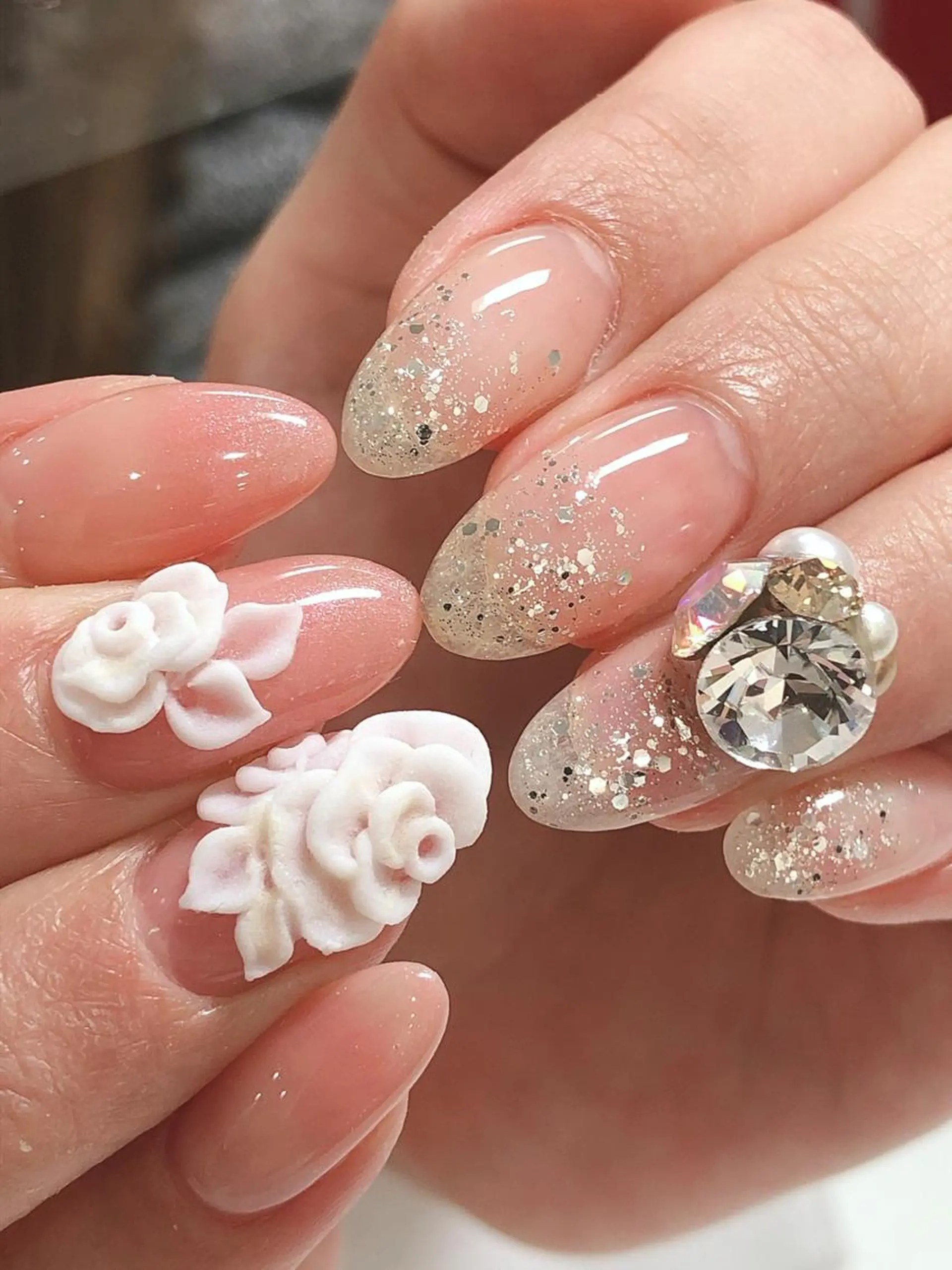 ネイル ブライダルネイル 橘 弘子のネイルデザイン