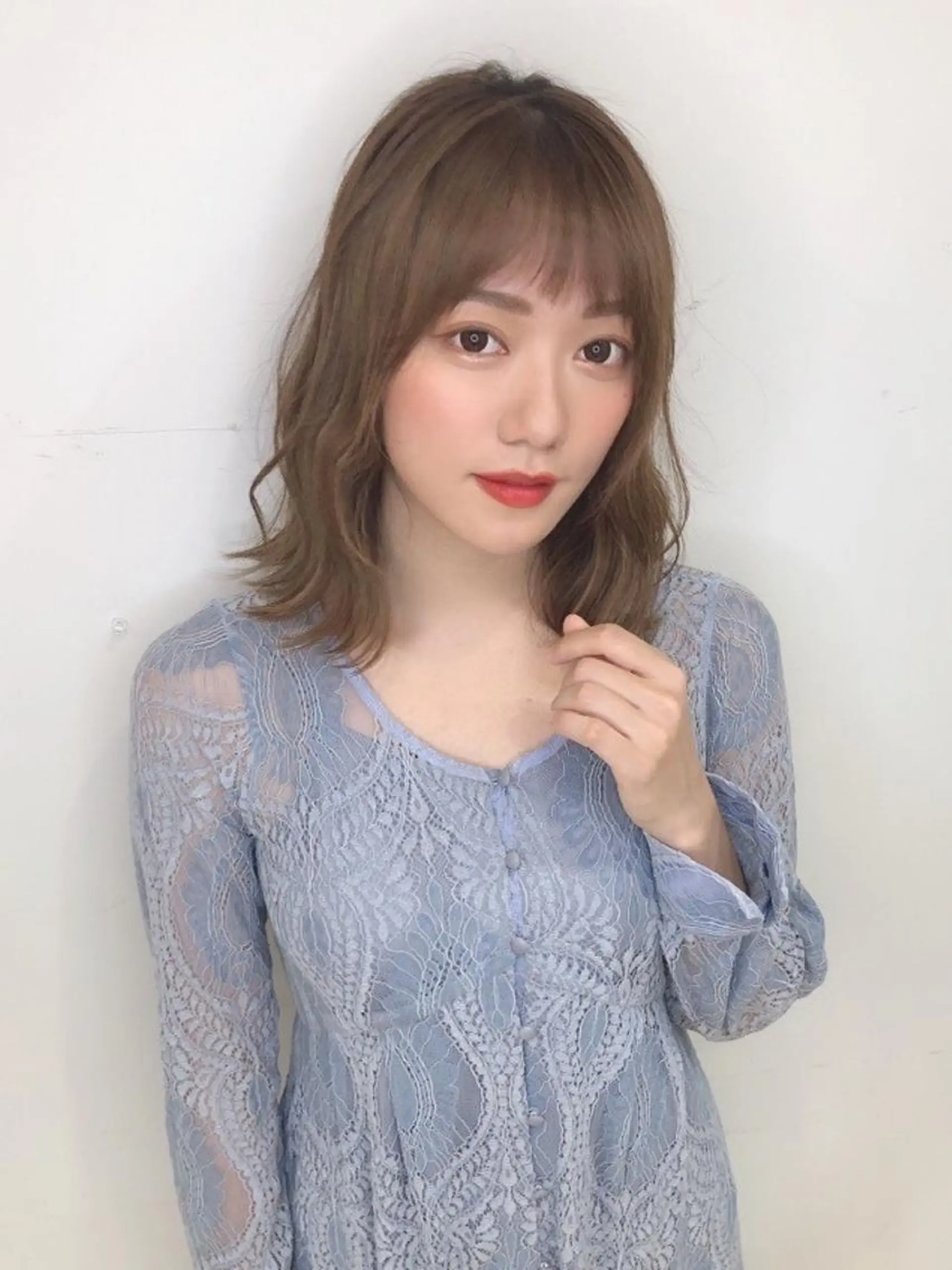 ミディアム ヘアアレンジ カラー ベージュカラー グレージュ ALLENhair (アレンヘアー九条)のヘアスタイル