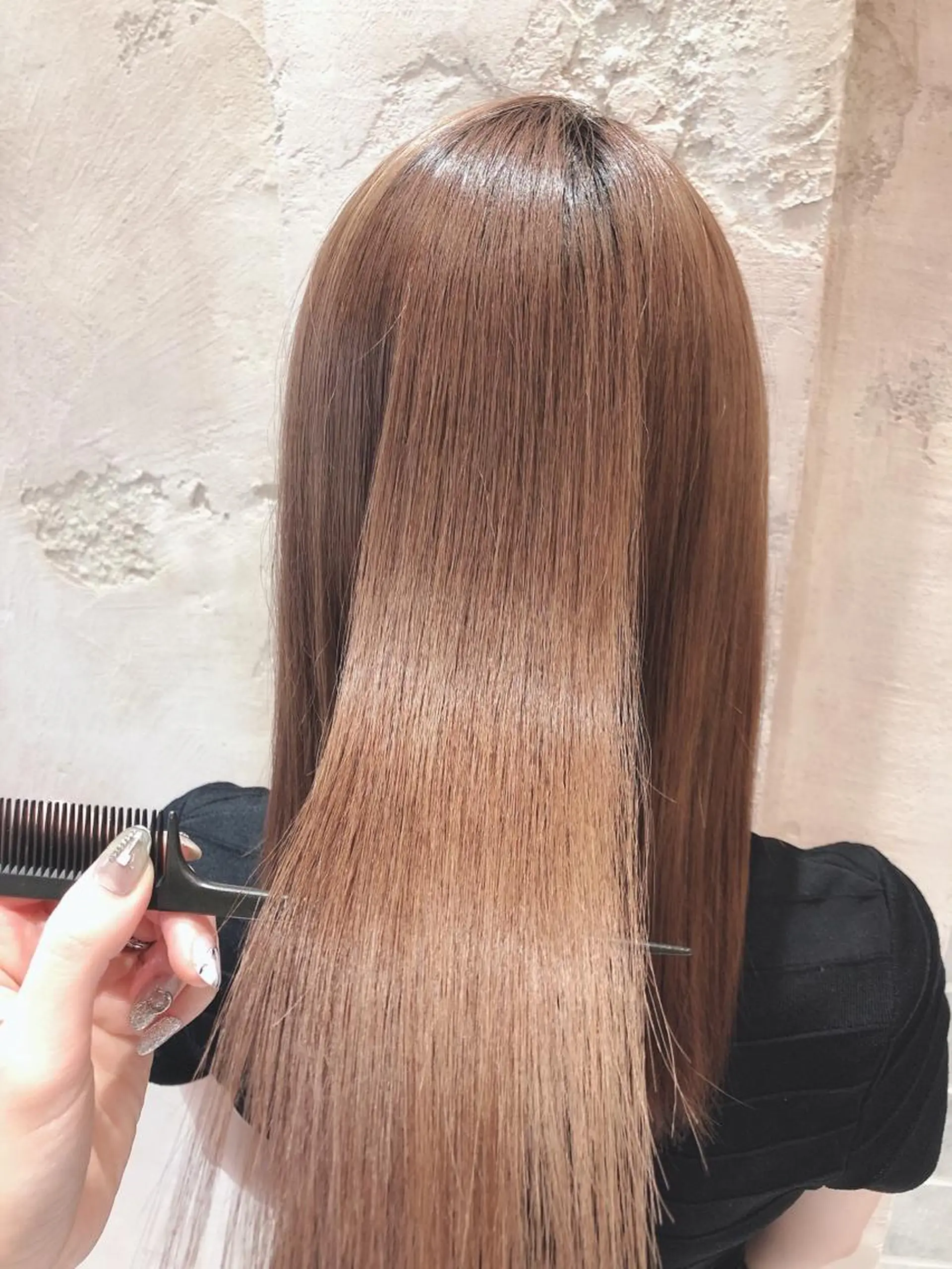 セミロング カット ヘアカラー トリートメント 代表山口ひな 髪質改善のプロのヘアスタイル