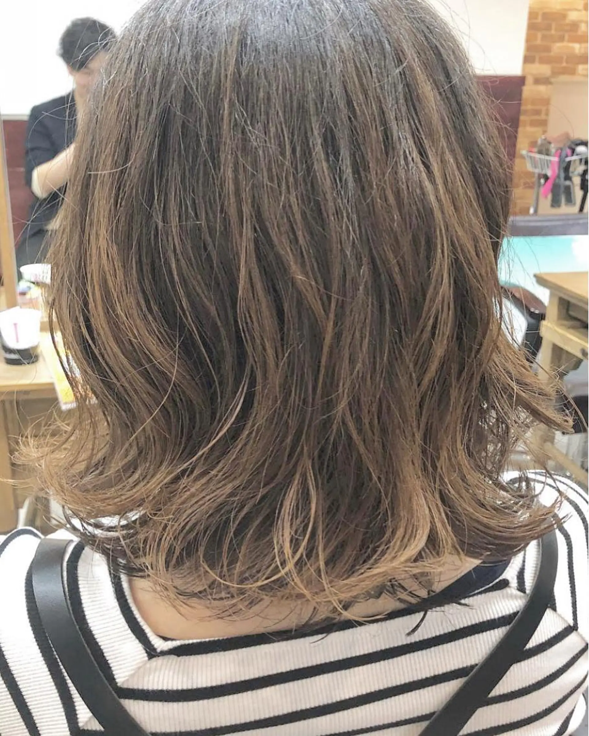 ミディアム パーマ カット パーマ トリートメント MignonS 仙幸 大輔のヘアスタイル