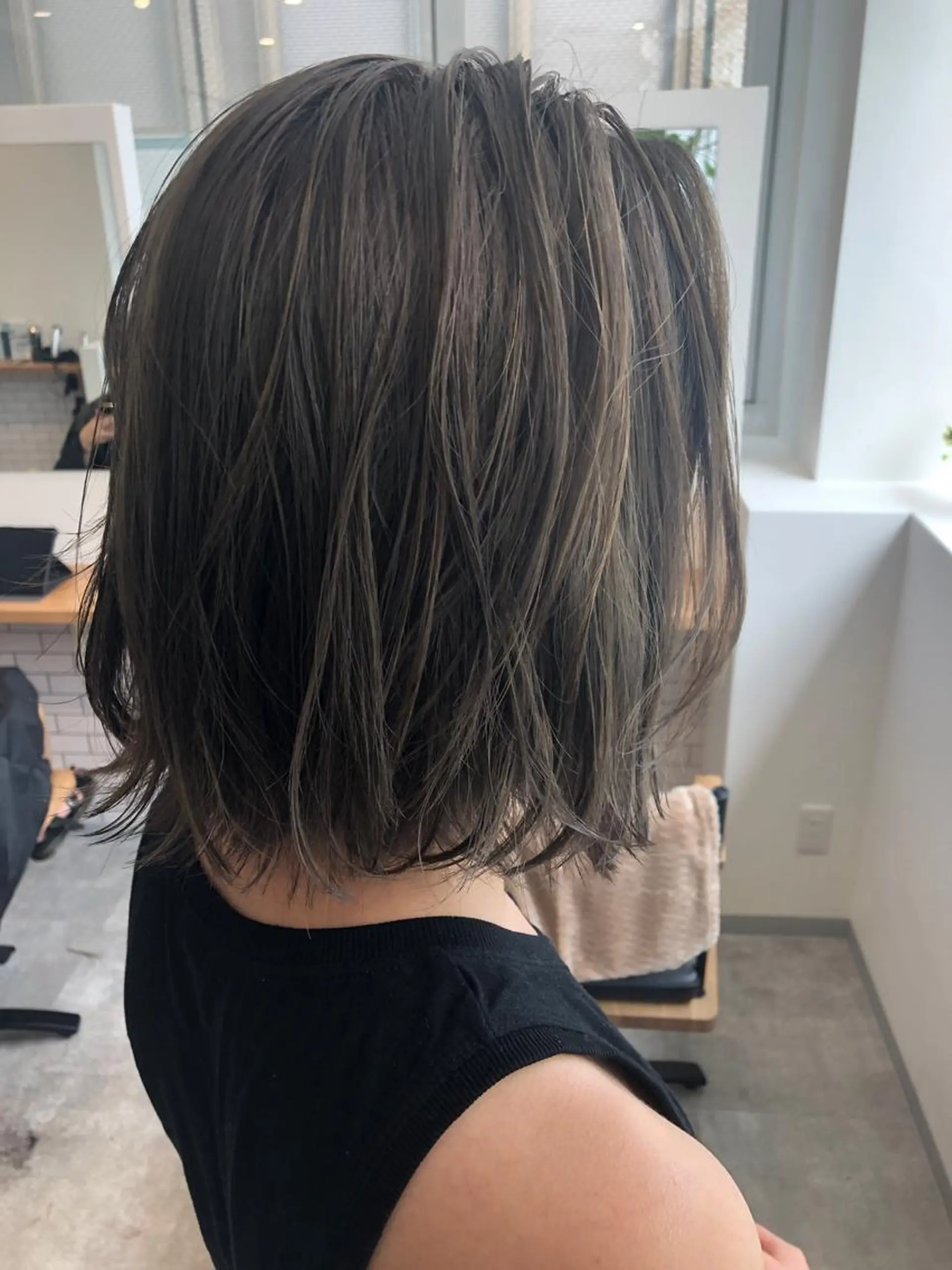 ショート カラー グレージュ カット ヘアカラー トリートメント JILBLAN京都 ショート/ハイライトのヘアスタイル