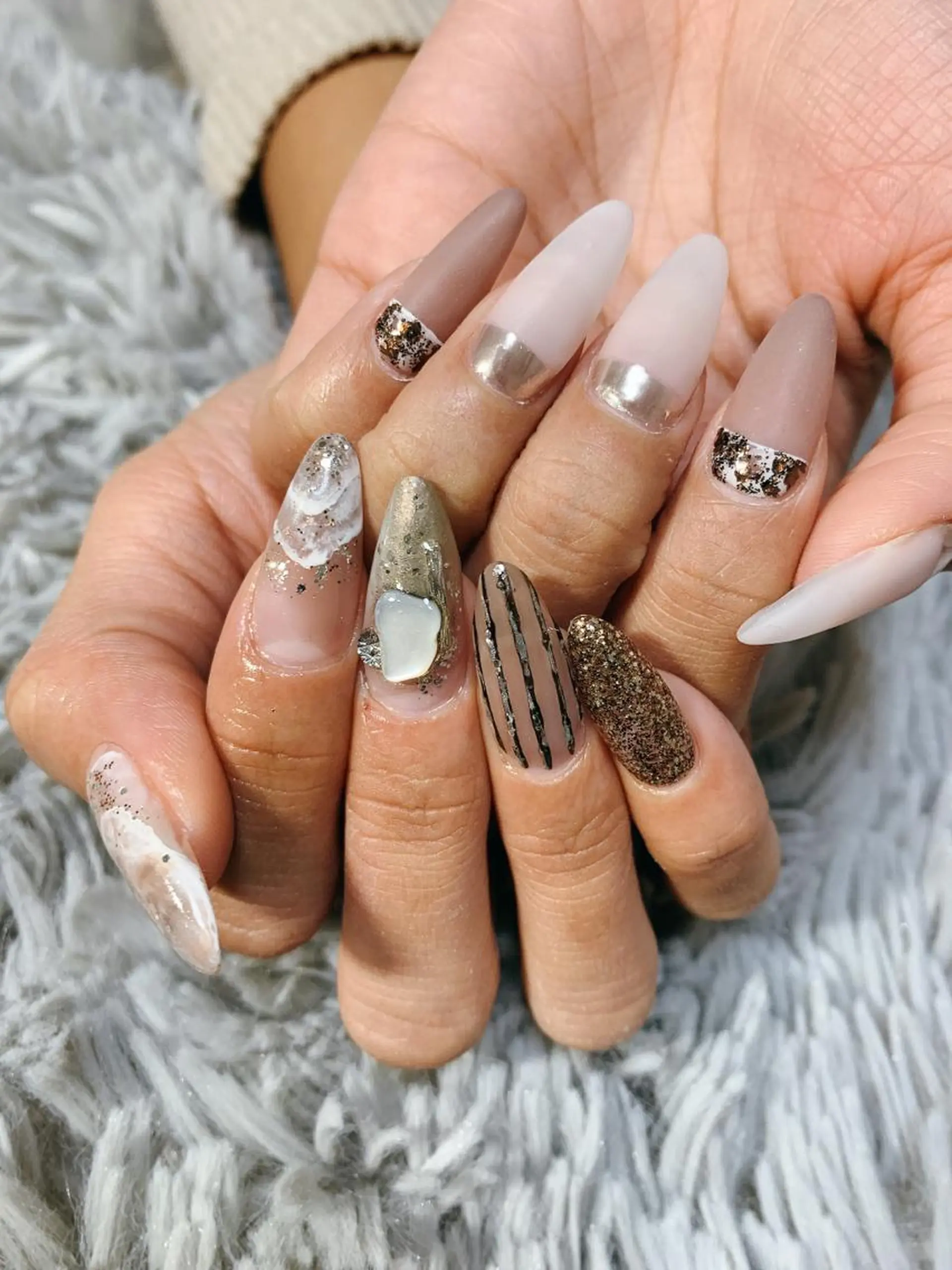 ネイル ニュアンスネイル Blancnail 江口のネイルデザイン