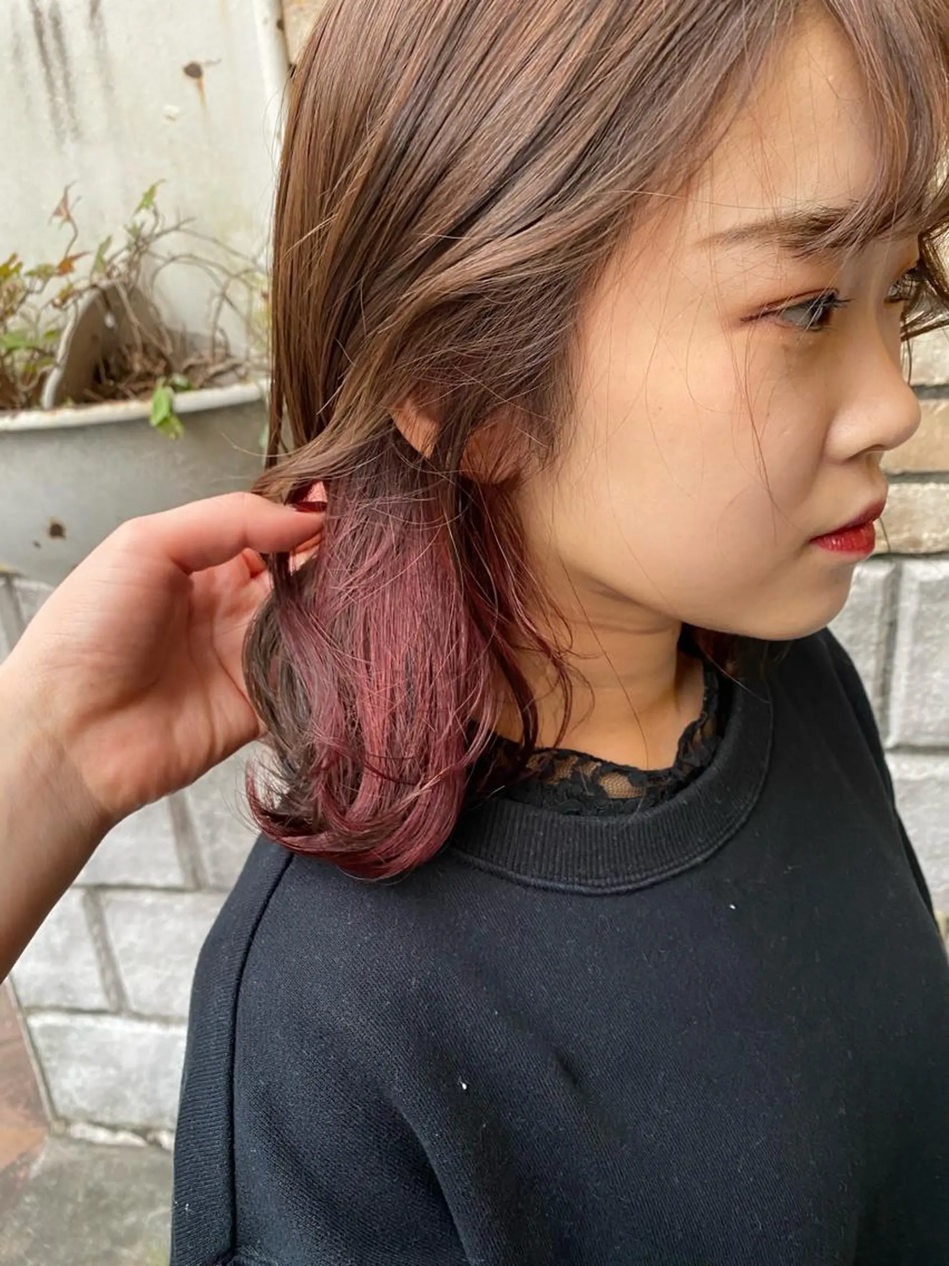 ミディアム カラー ブリーチ お任せヘア☘️☘️ 及川渚のヘアスタイル