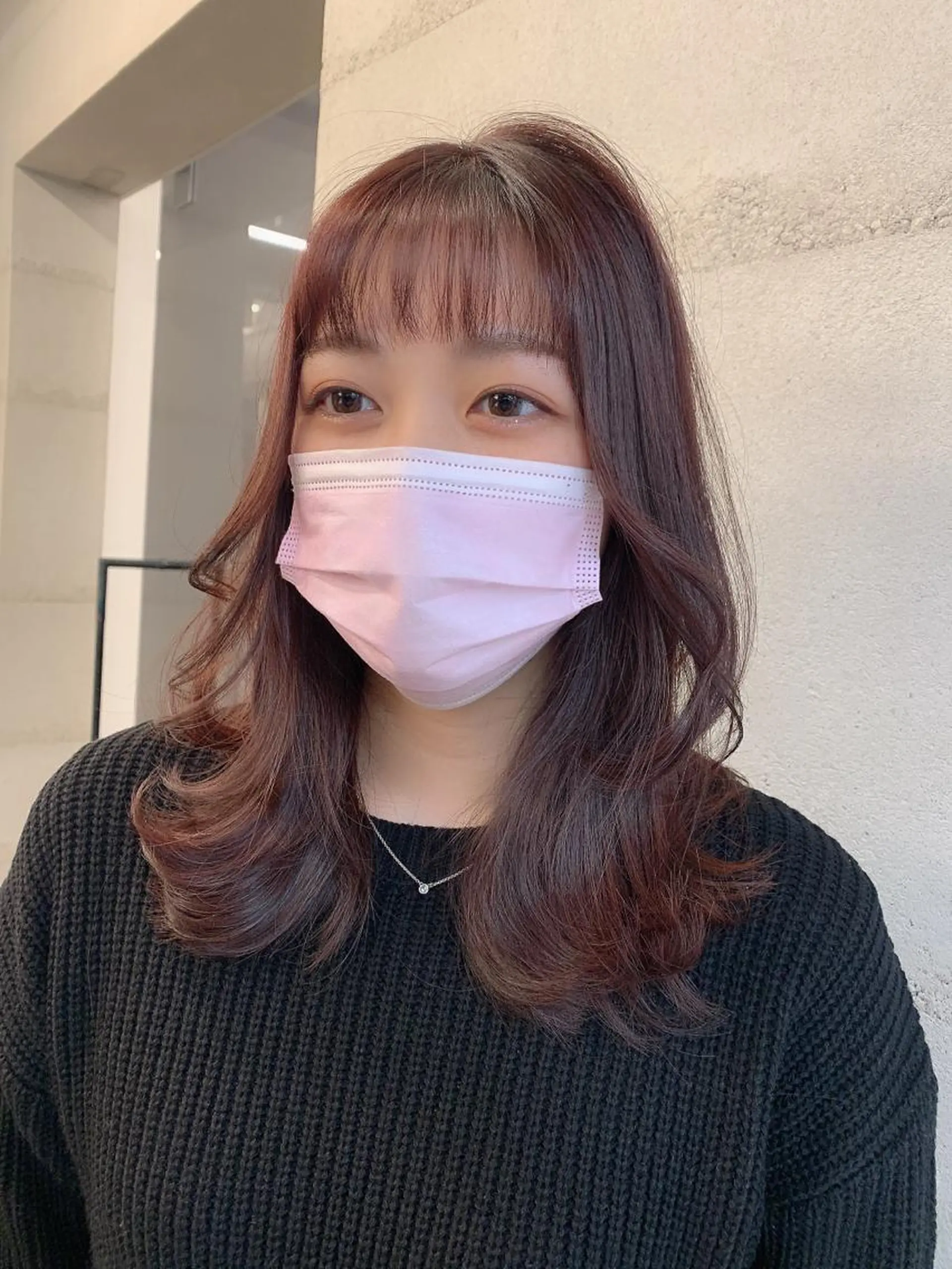 ミディアム カラー 透明感/オリーブ/ グレージュ/YUKAのヘアスタイル