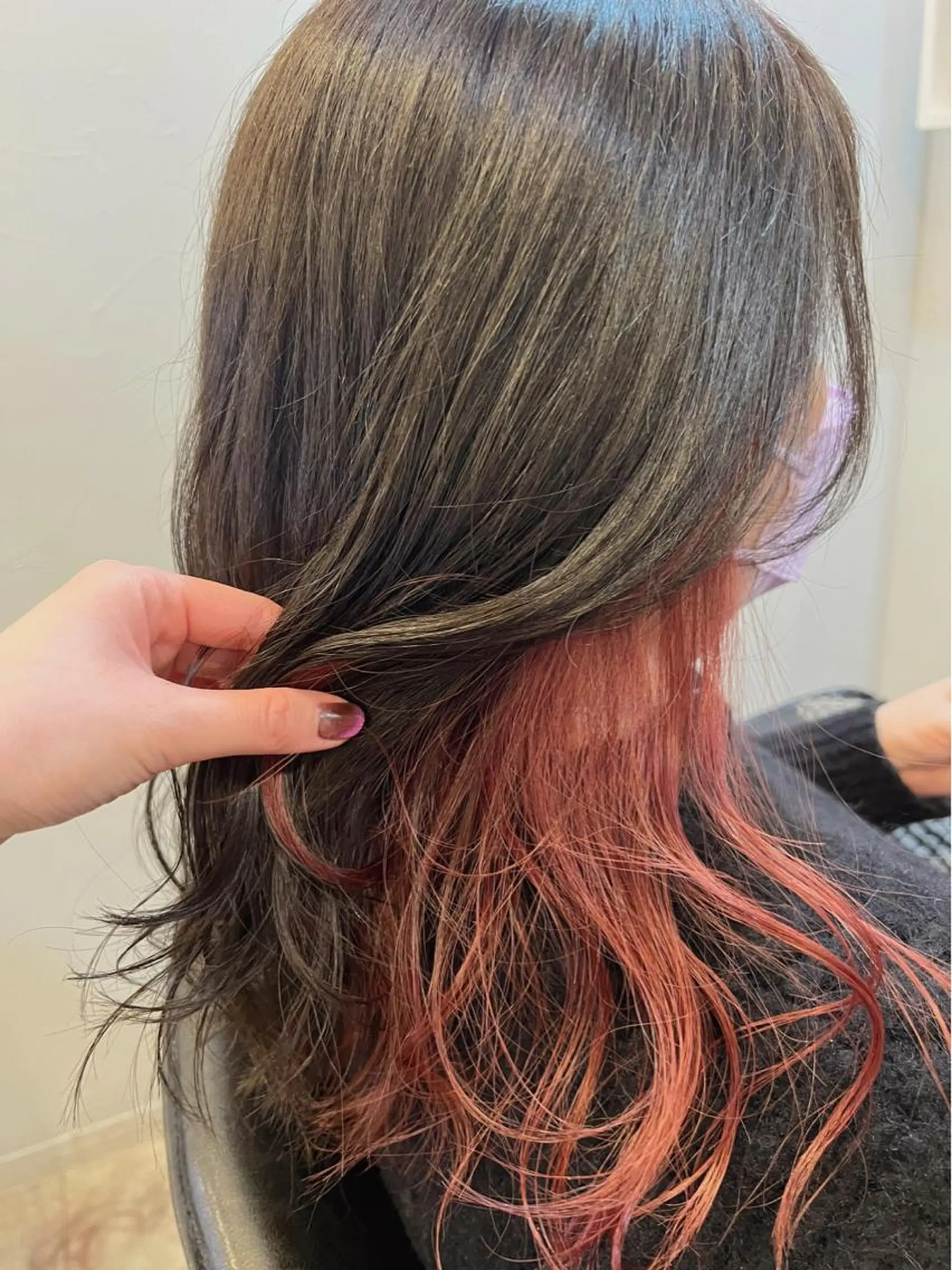 セミロング カラー インナーカラー ☺︎Ayaka ☺︎のヘアスタイル