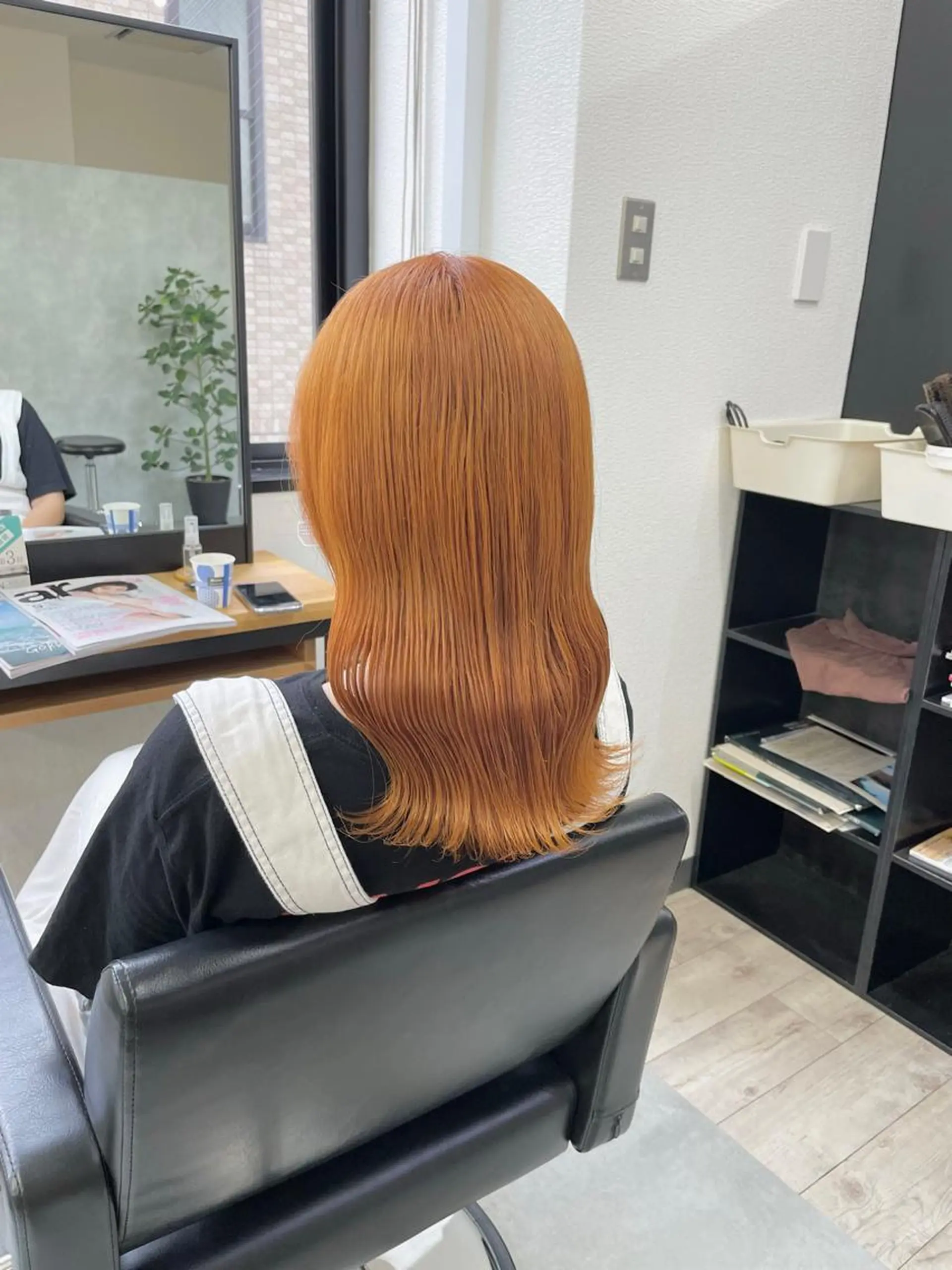 セミロング ボブ 顔周りカット ハイライト 髪質改善 韓国風ヘア 新宿/韓国レイヤー/ 髪質改善/佐藤航のヘアスタイル