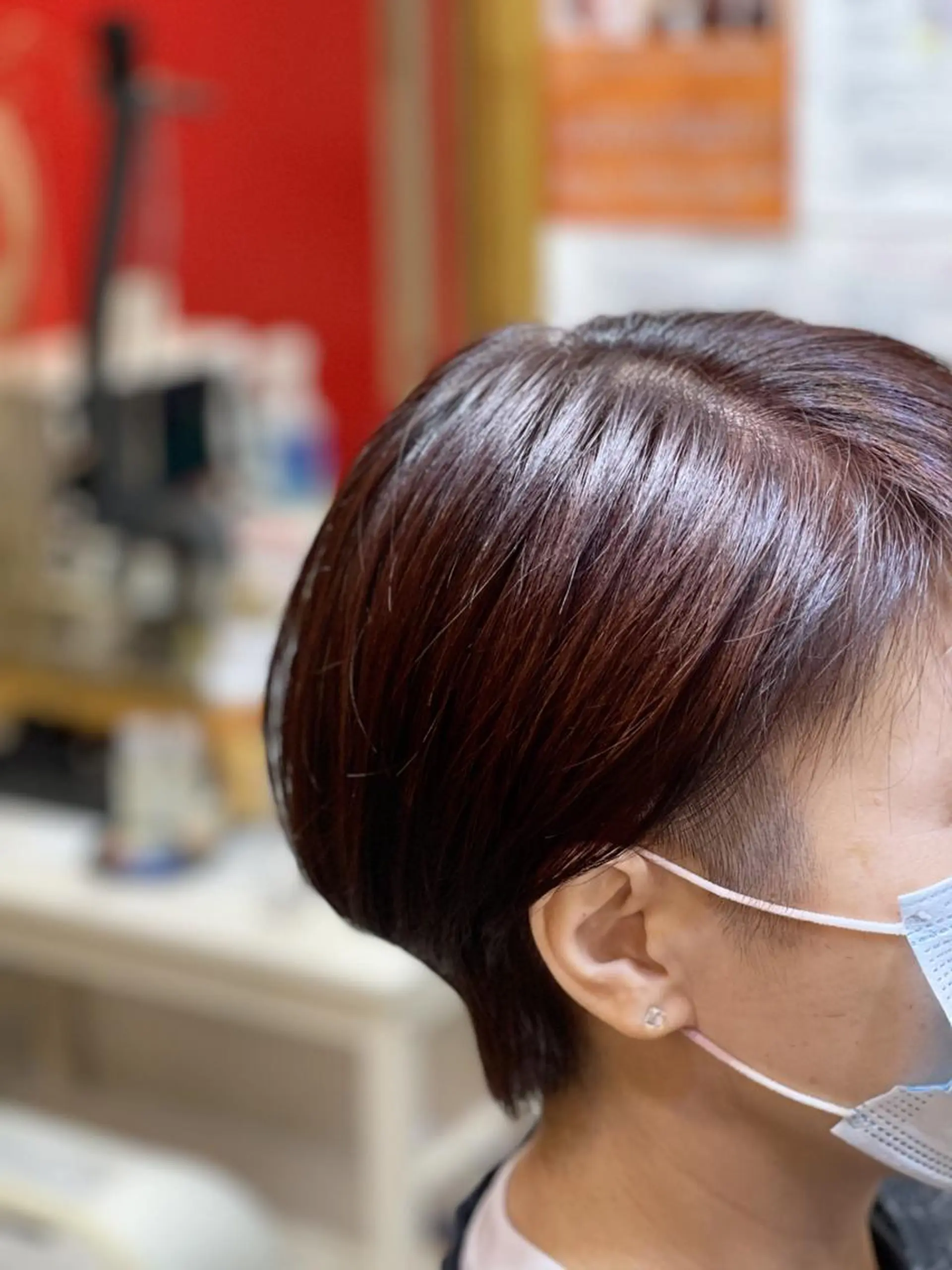 ミディアム カラー 頭皮ケア&髪質改善 美容室Atomのヘアスタイル