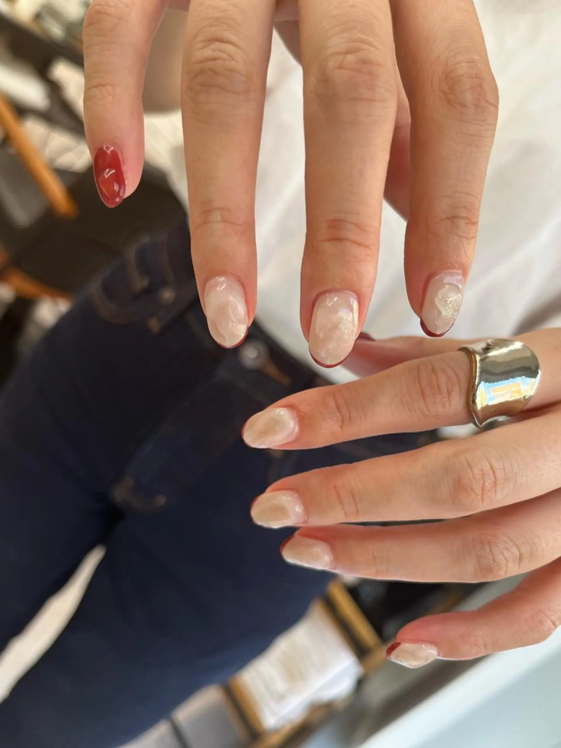 ネイル フレンチネイル nail＊ runa🌻のネイルデザイン