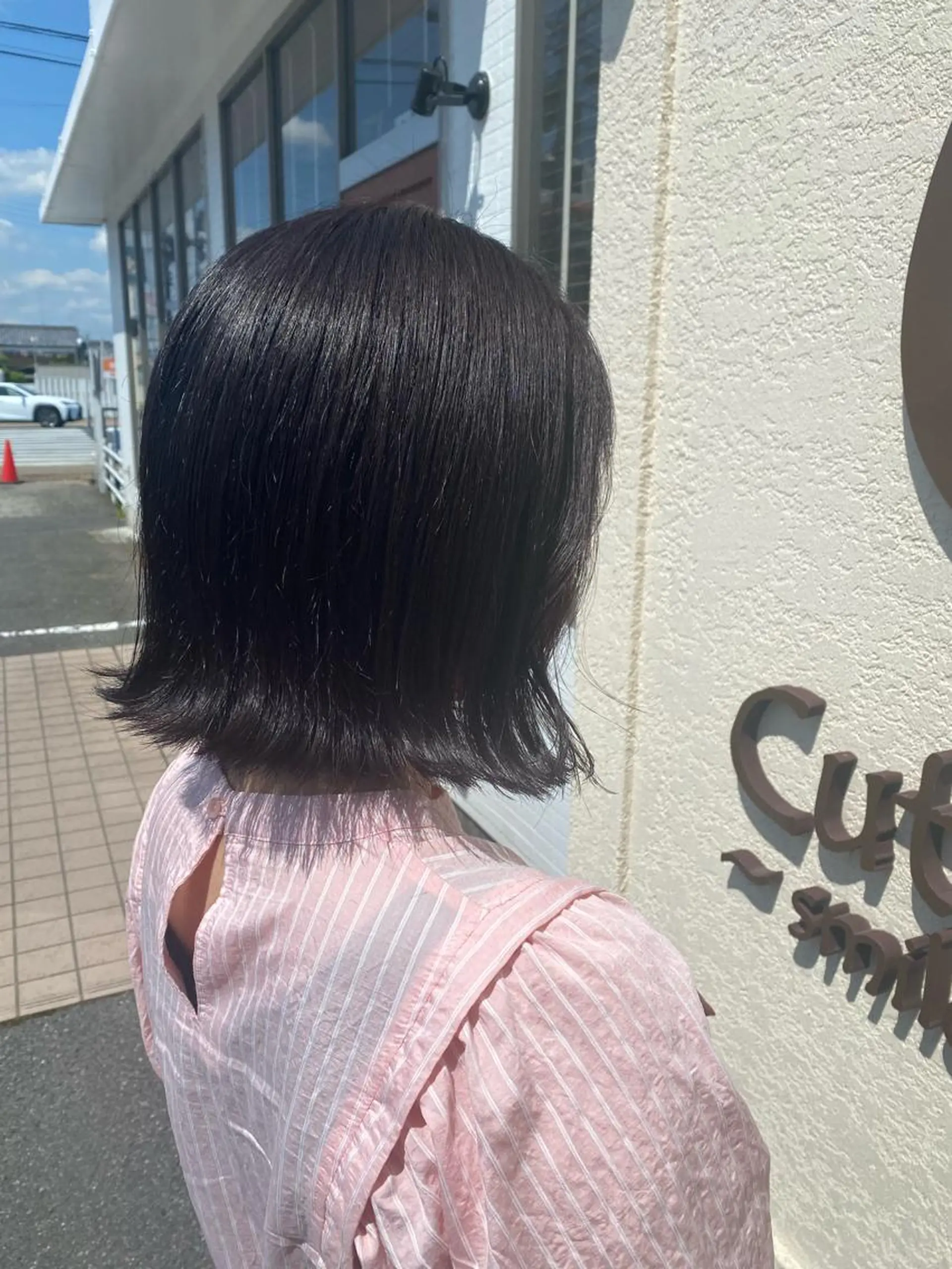 ミディアム カット ヘアカラー 時末侑実 桜井駅のヘアスタイル