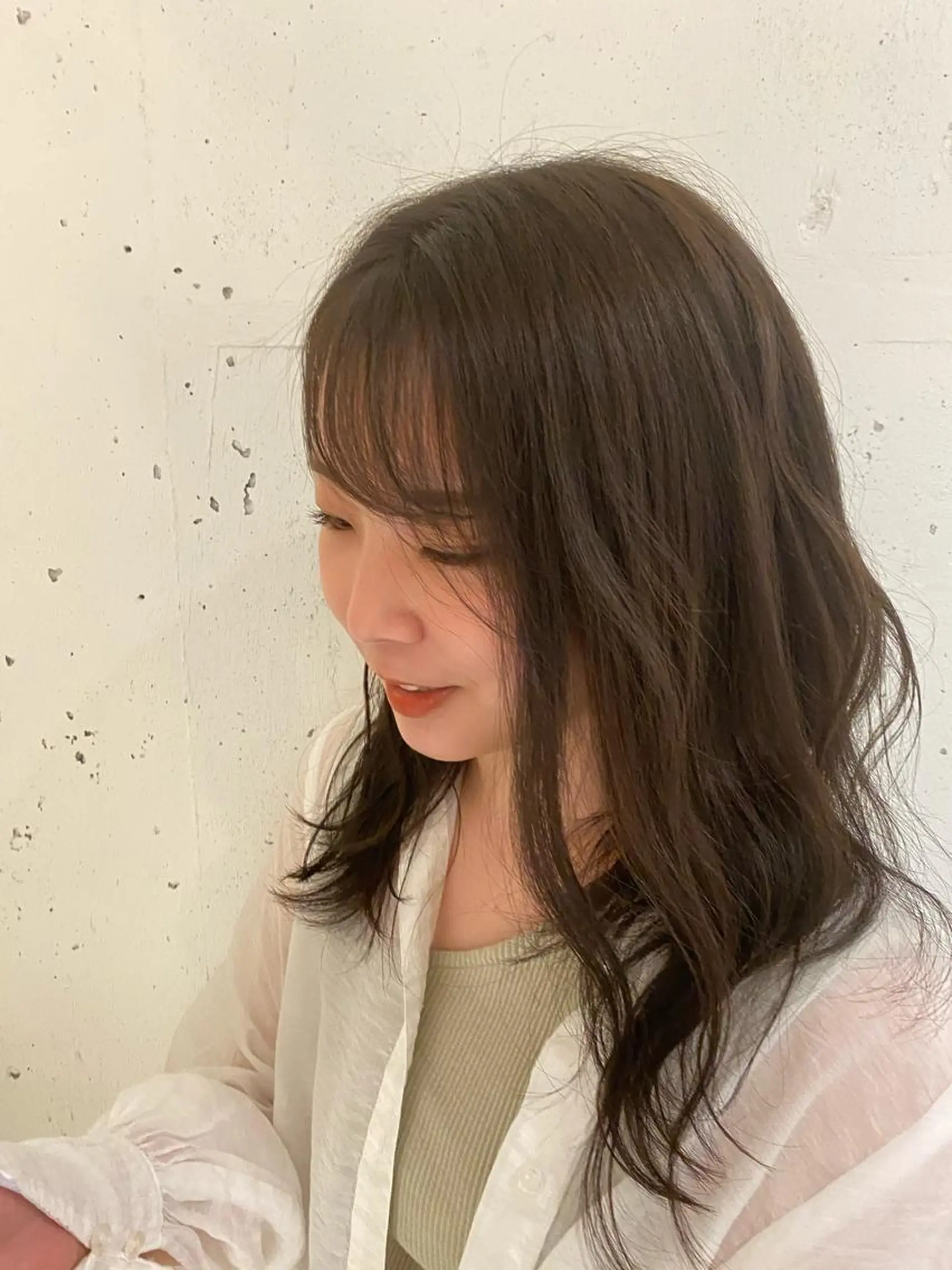 セミロング カラー ナチュラル/韓国💎 haruka 💎のヘアスタイル