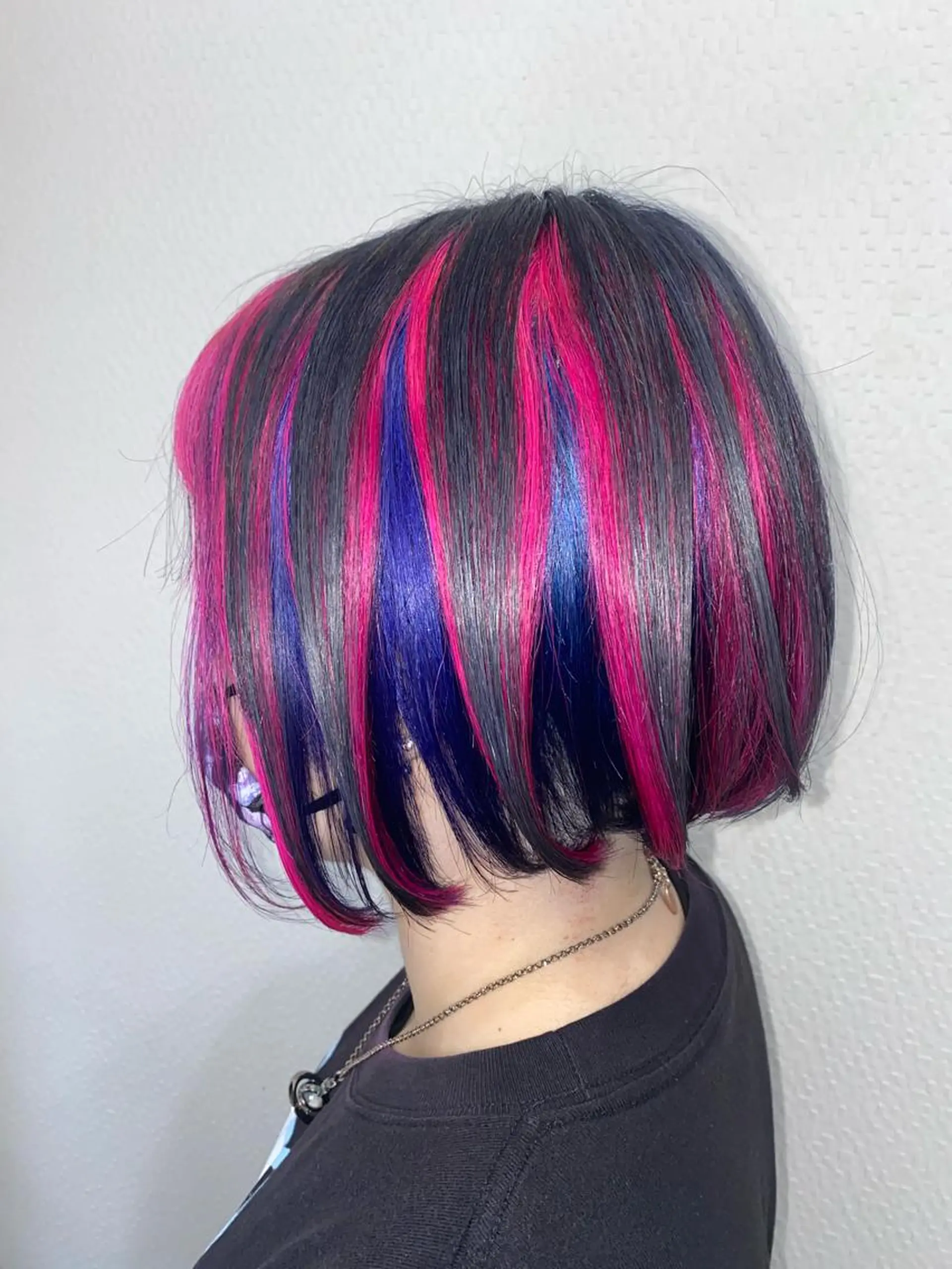 ミディアム ゆぴ☾‪/推しカラー /ハイトーンのヘアスタイル