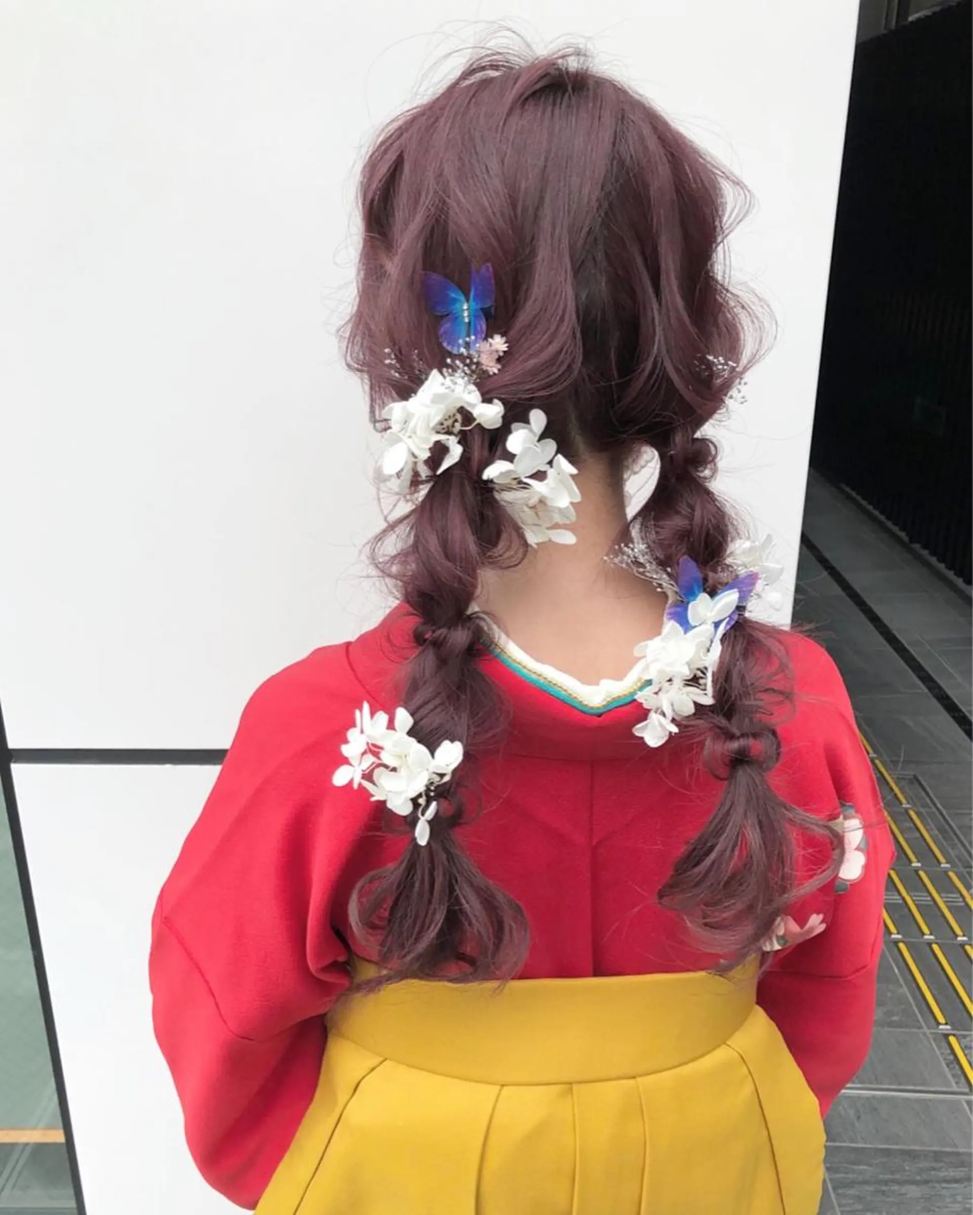 ロング カラー ヘアアレンジ ピンクカラー ピンクパープル パープルカラー autre所属・大久保 ひでなりのヘアスタイル