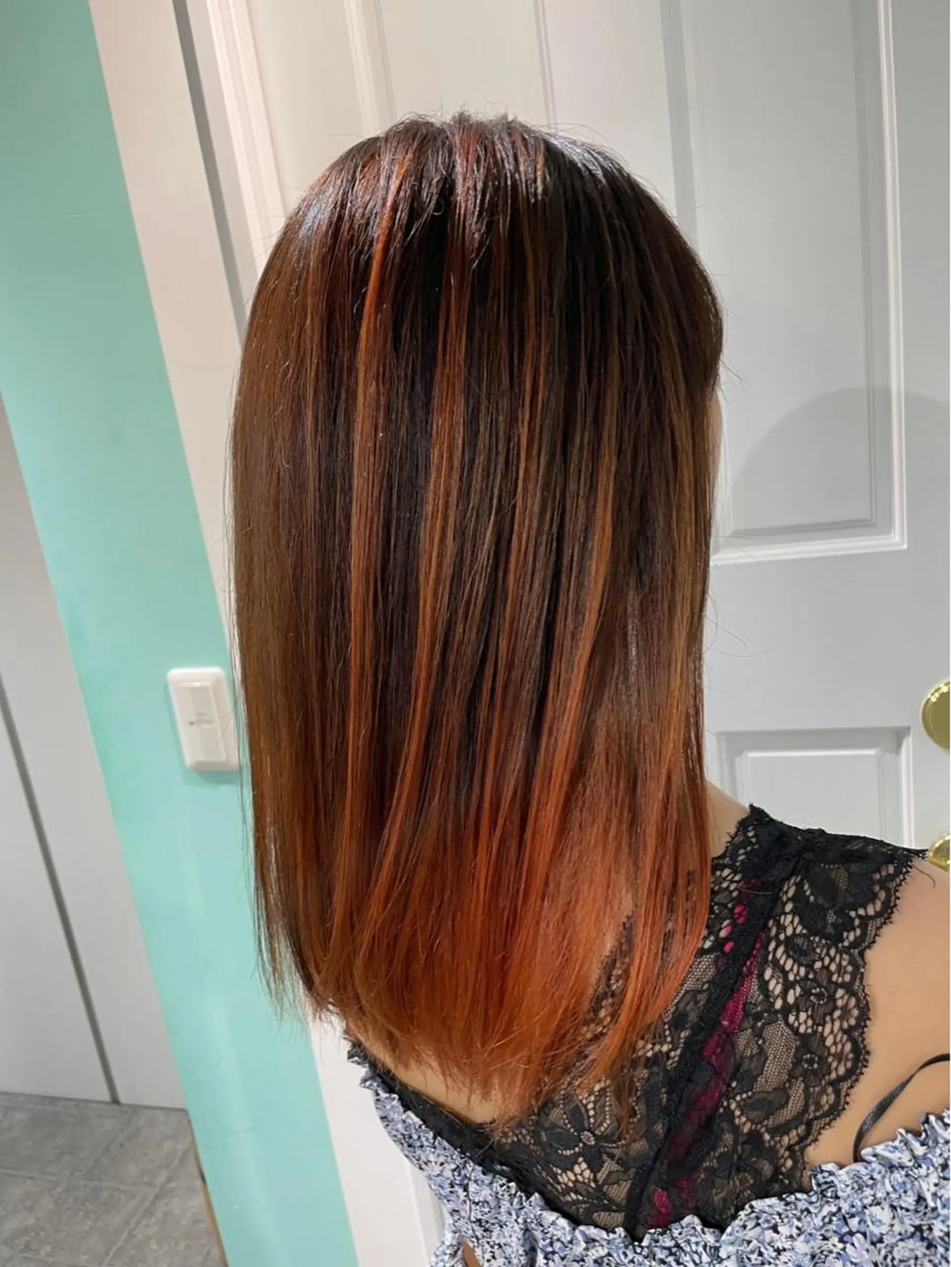 ロング カラー ヘアカラー 高橋 奈津沙のヘアスタイル