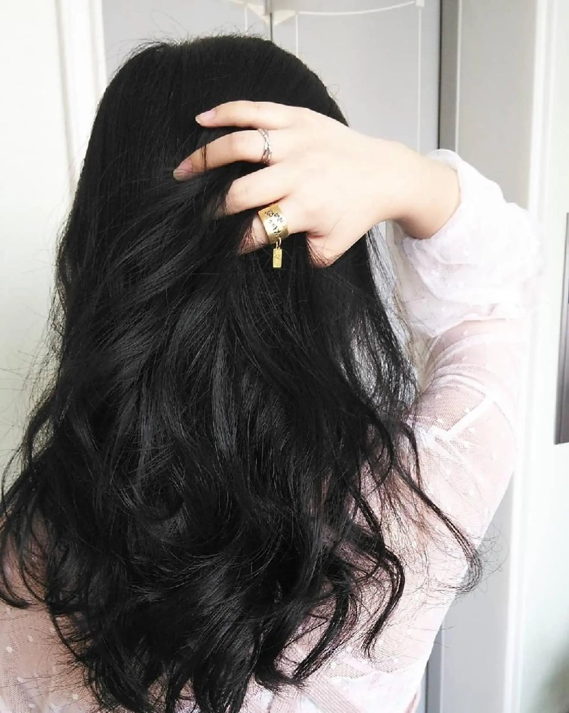 ロング カラー パーマ ヘアアレンジ メンズ キッズ ネイル マツエク・マツパ メンズハイライト メンズ就活ヘア アディクシーカラー アッシュ ブルーカラー カット ヘアカラー トリートメント Beauty＆Relaxation MEGUMI所属・MEGUMI megumiのヘアスタイル