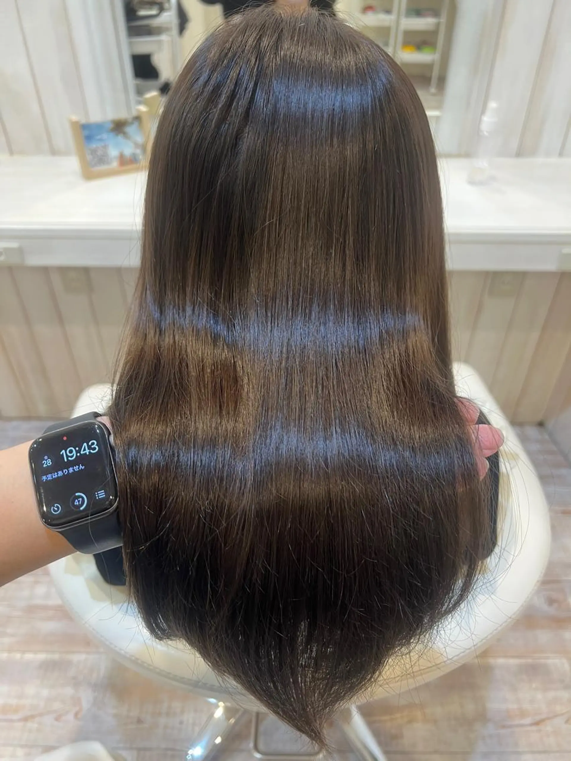 ミディアム カラー カット ヘアカラー トリートメント 佐藤史哉＊ 韓国レイヤー赤み除去のヘアスタイル