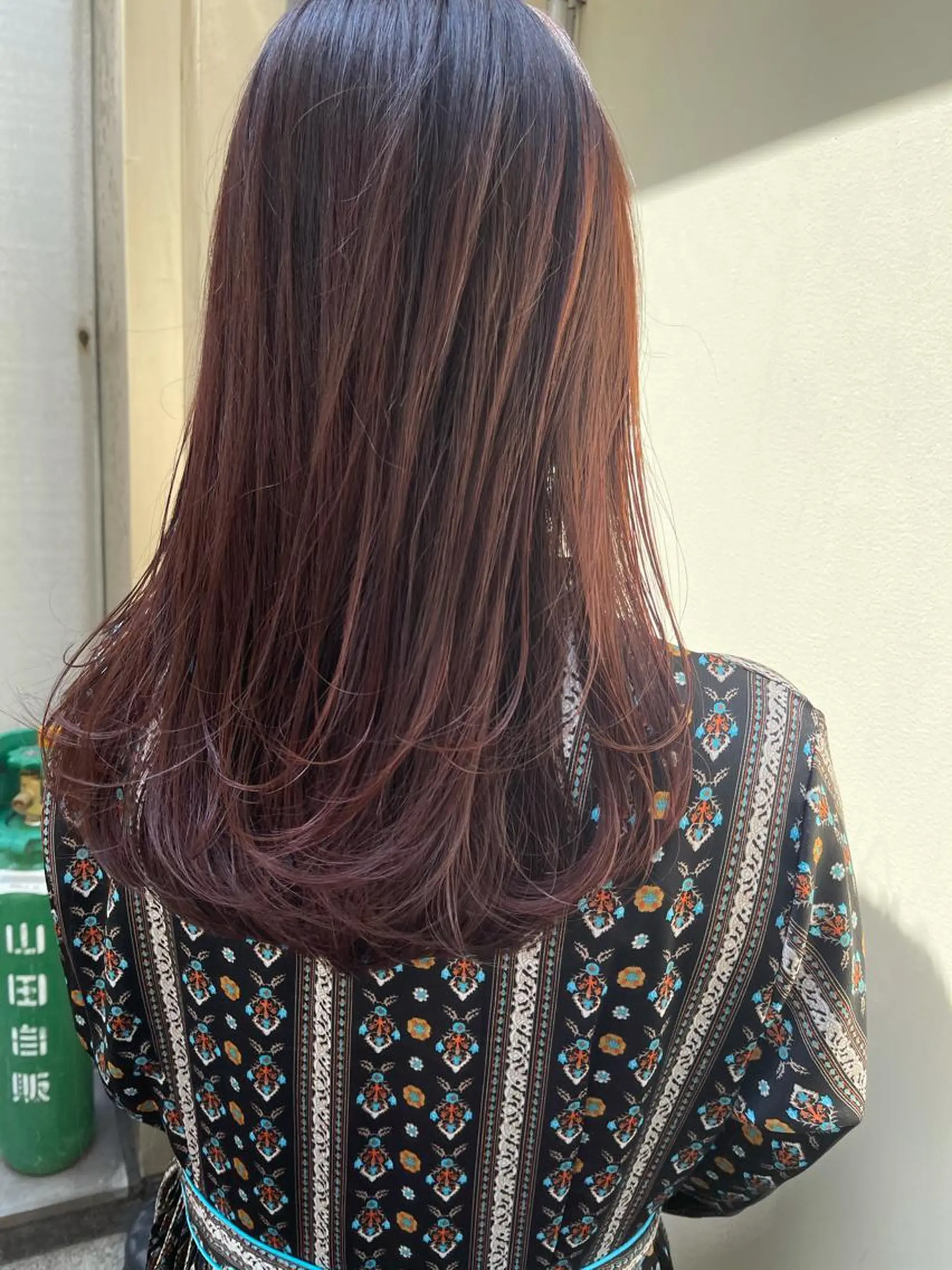 ロング カラー サイエンスアクア/艶 髪/レイヤー/清水のヘアスタイル