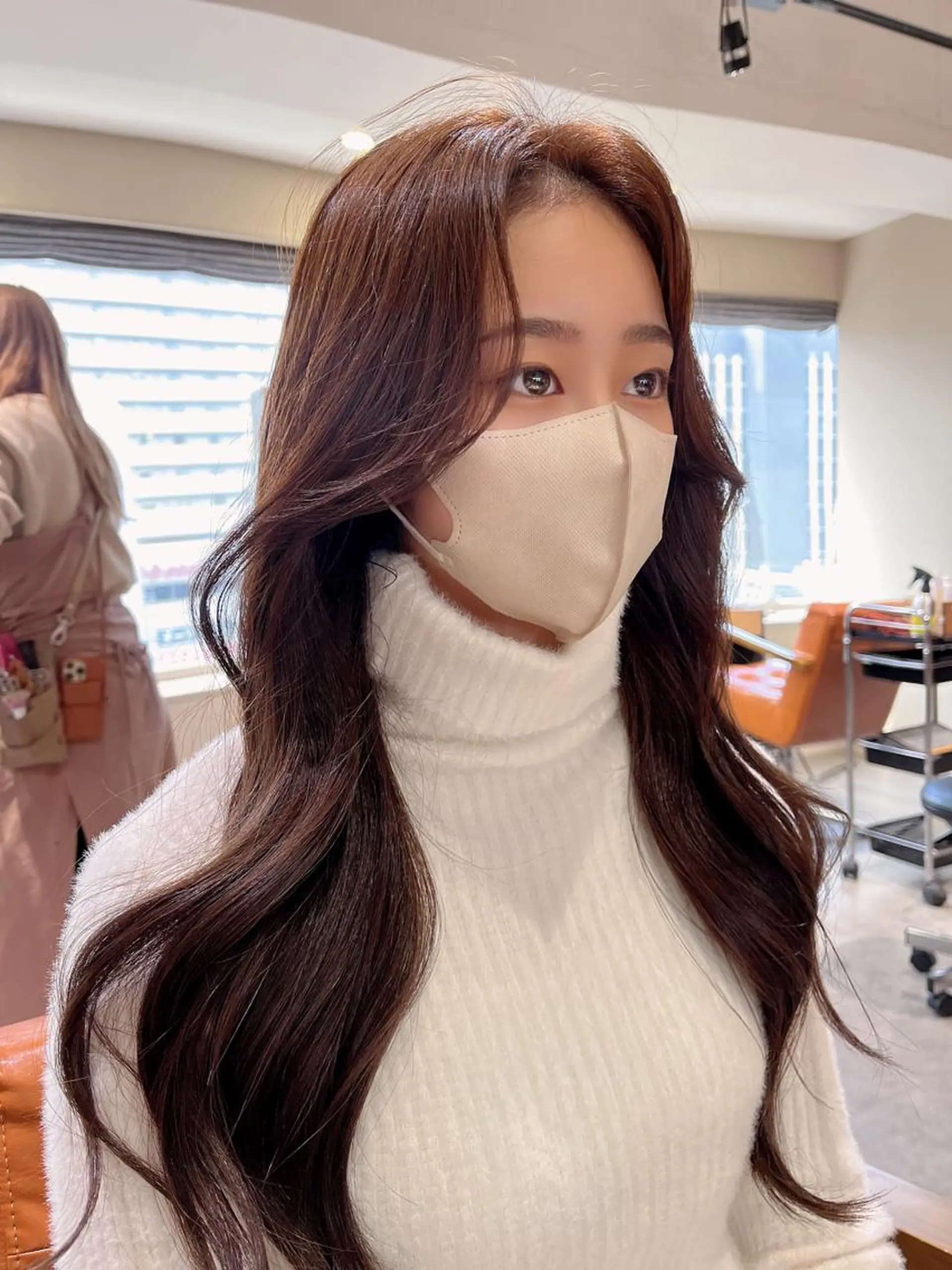 ロング カット 奥田 蓮のヘアスタイル