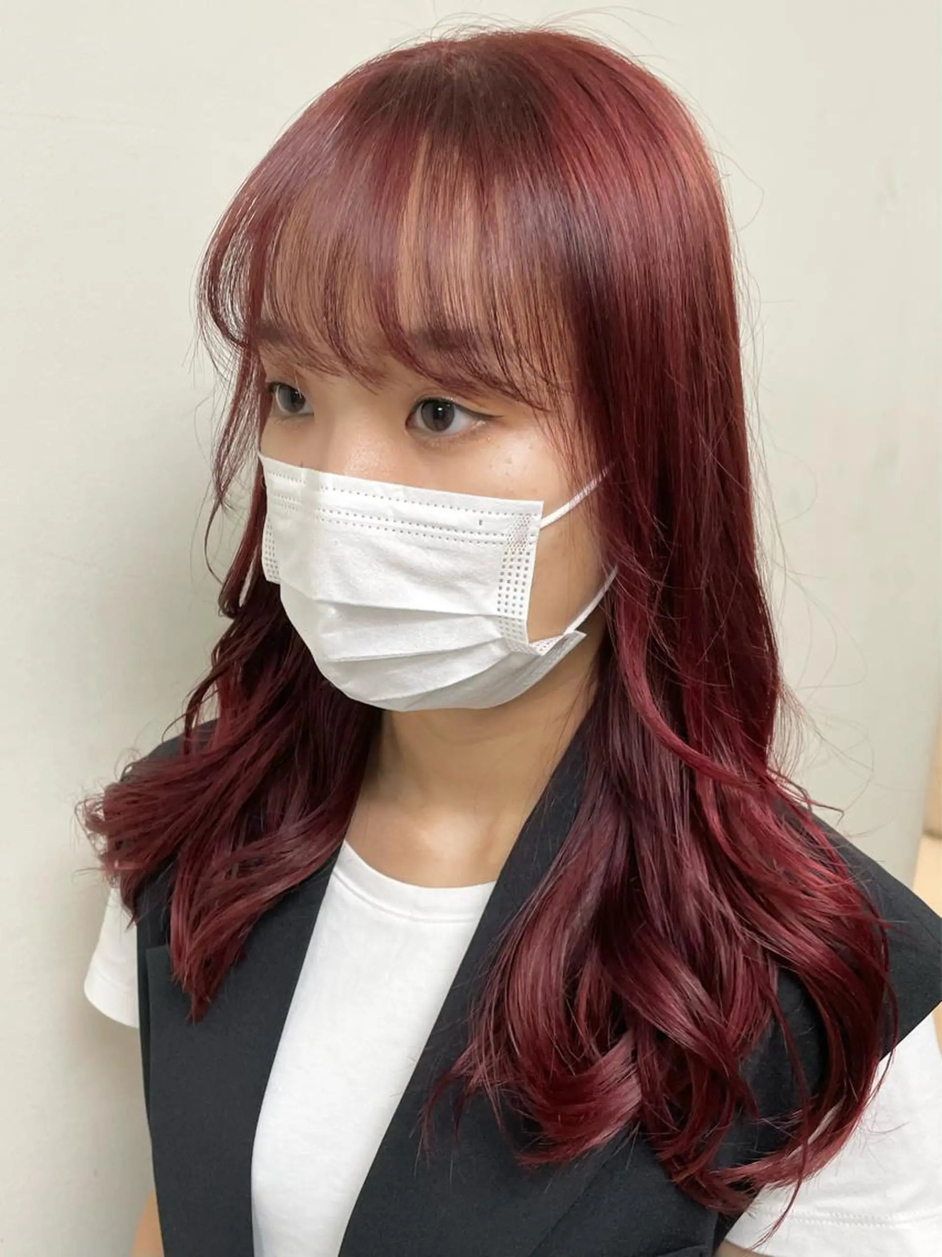 セミロング カラー ヘアアレンジ カット ヘアカラー トリートメント maoブリーチ無し 似合わせカラーのヘアスタイル