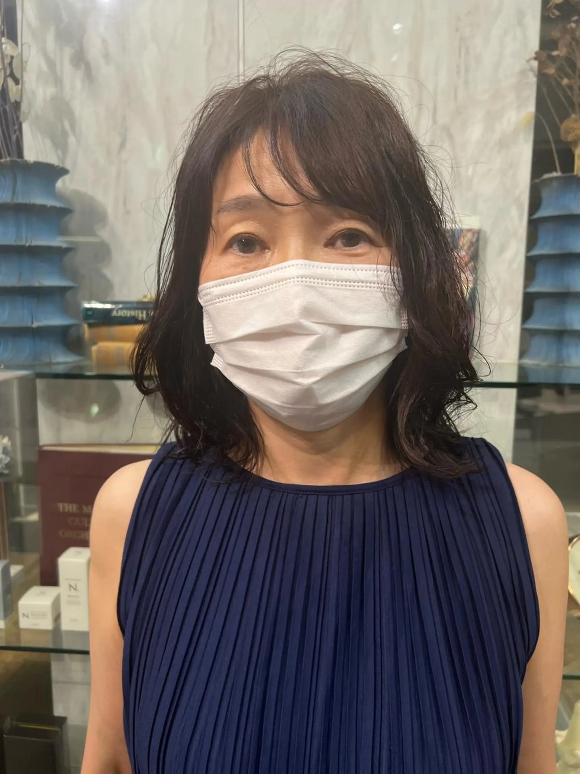 ミディアム パーマ ミディアムパーマ パーマ ROBBY所属・松井美樹/似合わせ ガーリー・韓国のヘアスタイル