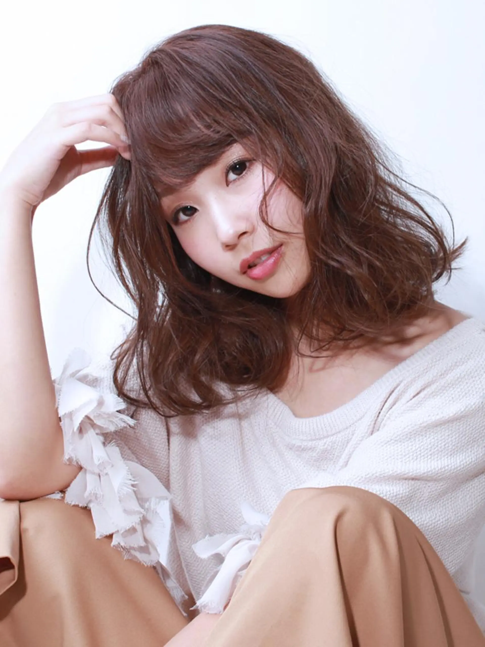 セミロング カラー ブラウンカラー ショコラブラウン 髪質改善/練馬/ ASUKAのヘアスタイル